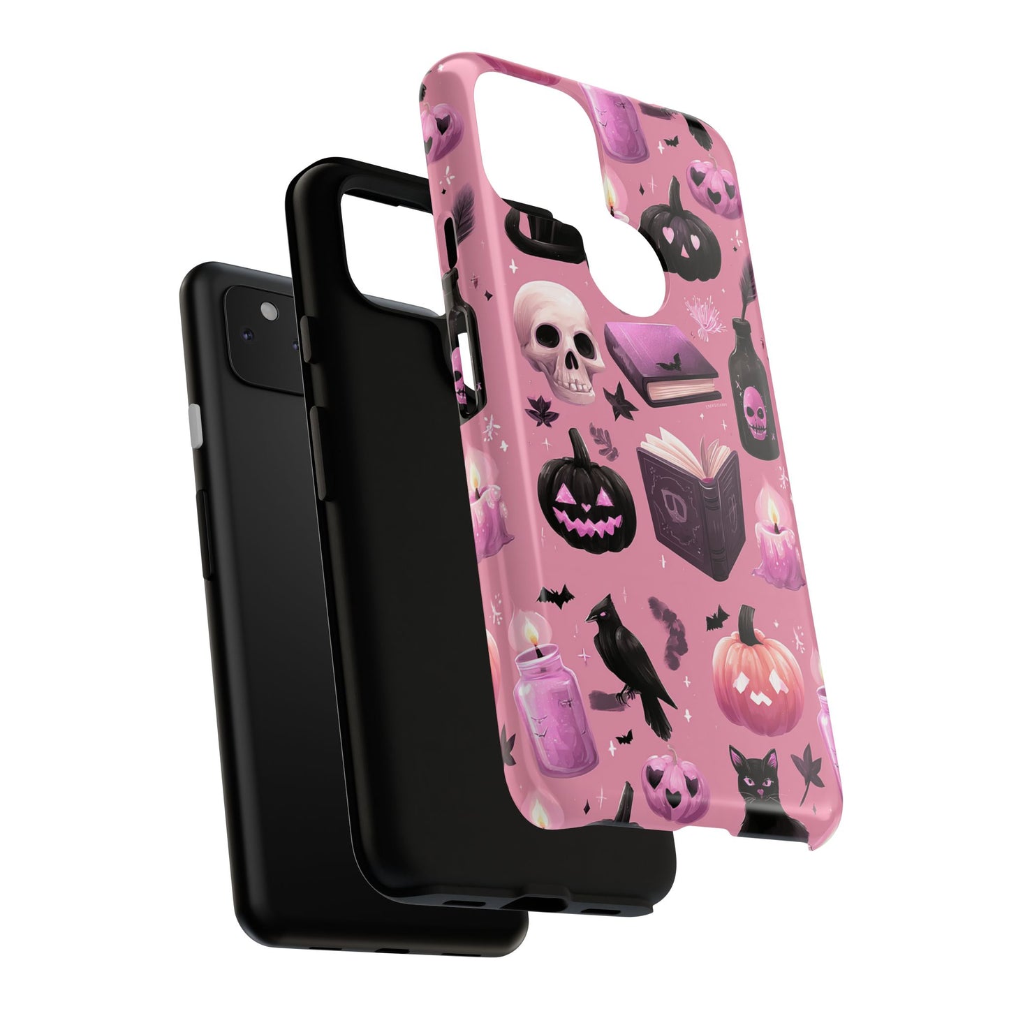 Spooky Phone Case - Halloween Design, Cute Costume Accessory, Fall Decor, Gift for Cat Lovers, Witchy Vibes, Trick or Treat