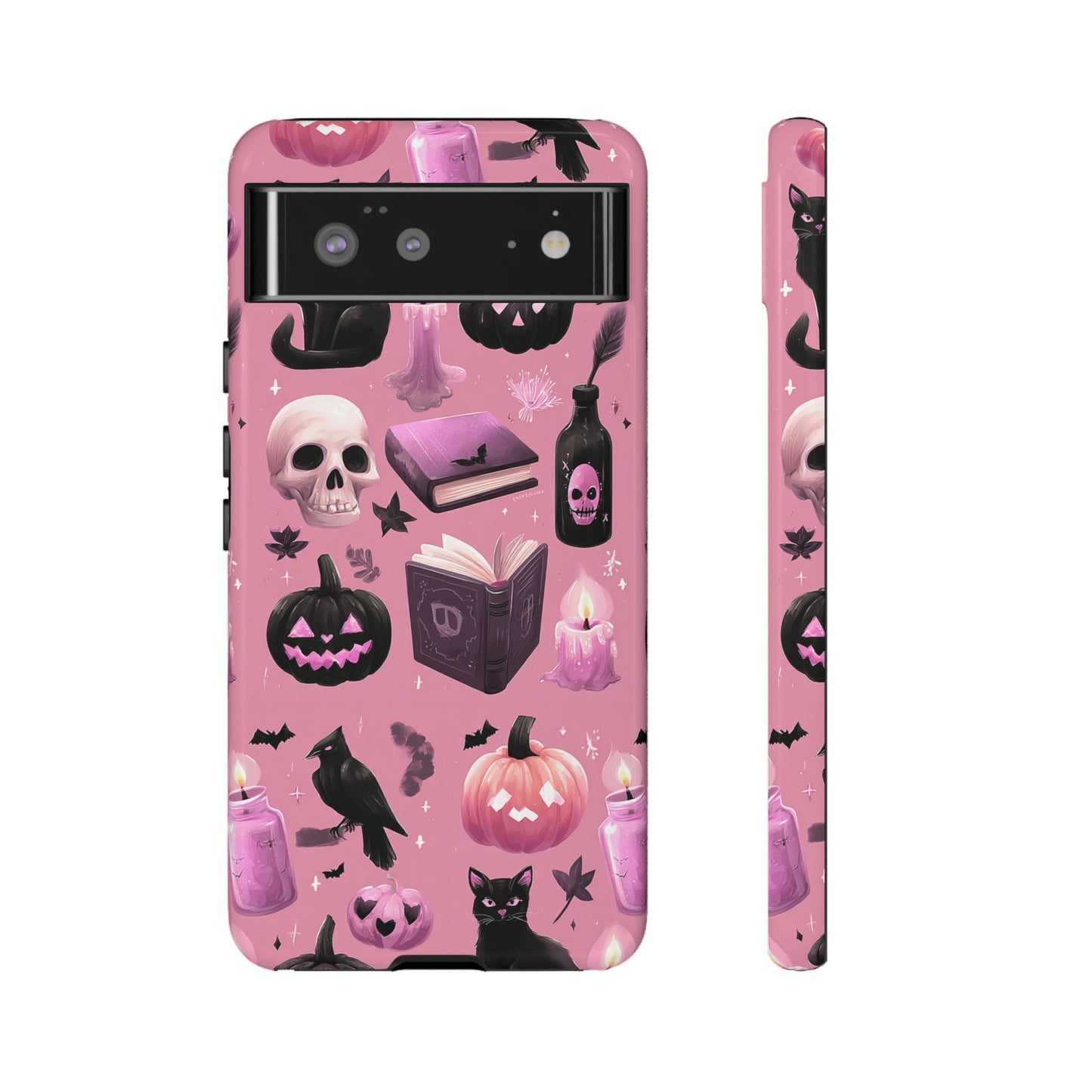 Spooky Phone Case - Halloween Design, Cute Costume Accessory, Fall Decor, Gift for Cat Lovers, Witchy Vibes, Trick or Treat