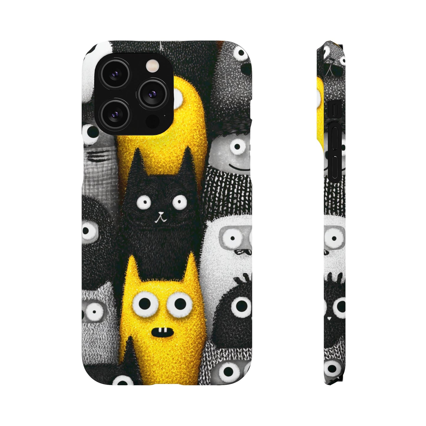 Colorful Character Snap Cases, Cute Phone Cover, Unique Gift for Kids, Fun Accessory, Perfect for Birthdays, Holidays