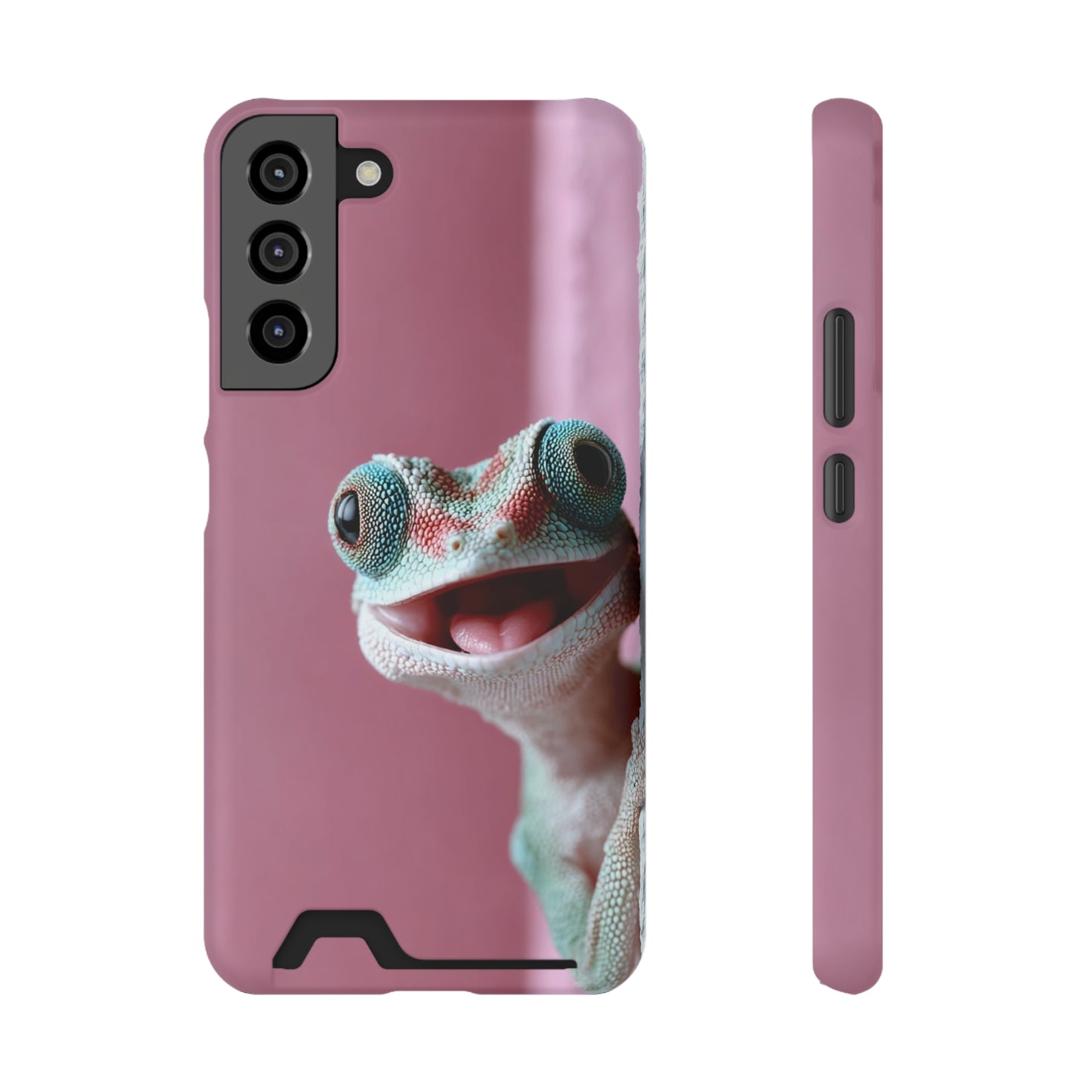 Whimsical Phone Case with Card Holder - Cute Gecko Design, Fun Gift for Kids, Stylish Accessory for Everyday Use, Perfect for [...]