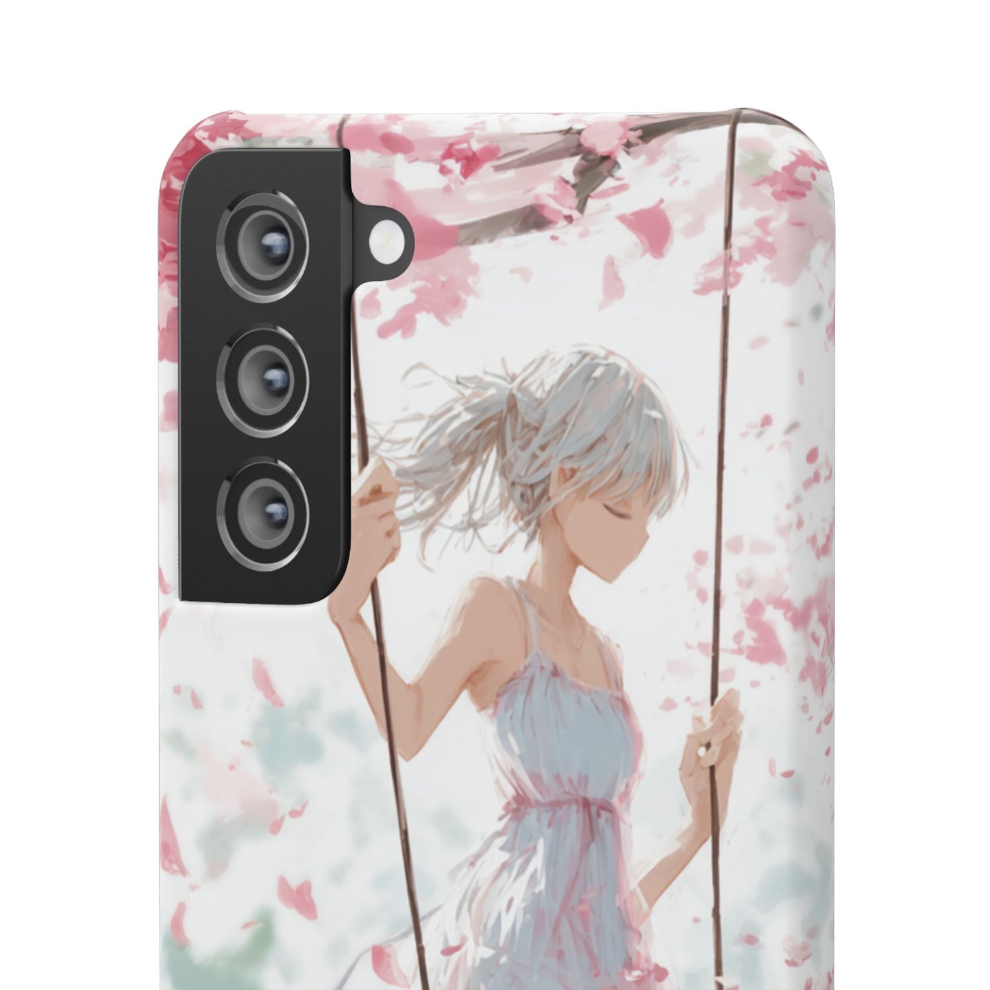 Elegant Floral Snap Cases for iPhone, Personalized Phone Covers, Cute Spring Gifts, Anime Aesthetic Accessories, Flower-themed Cell [...]