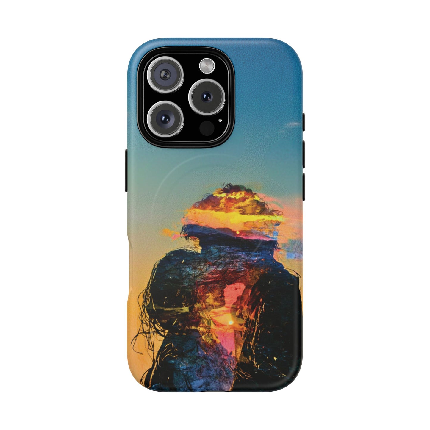 Abstract Sunset Silhouette Tough Magnetic Phone Case