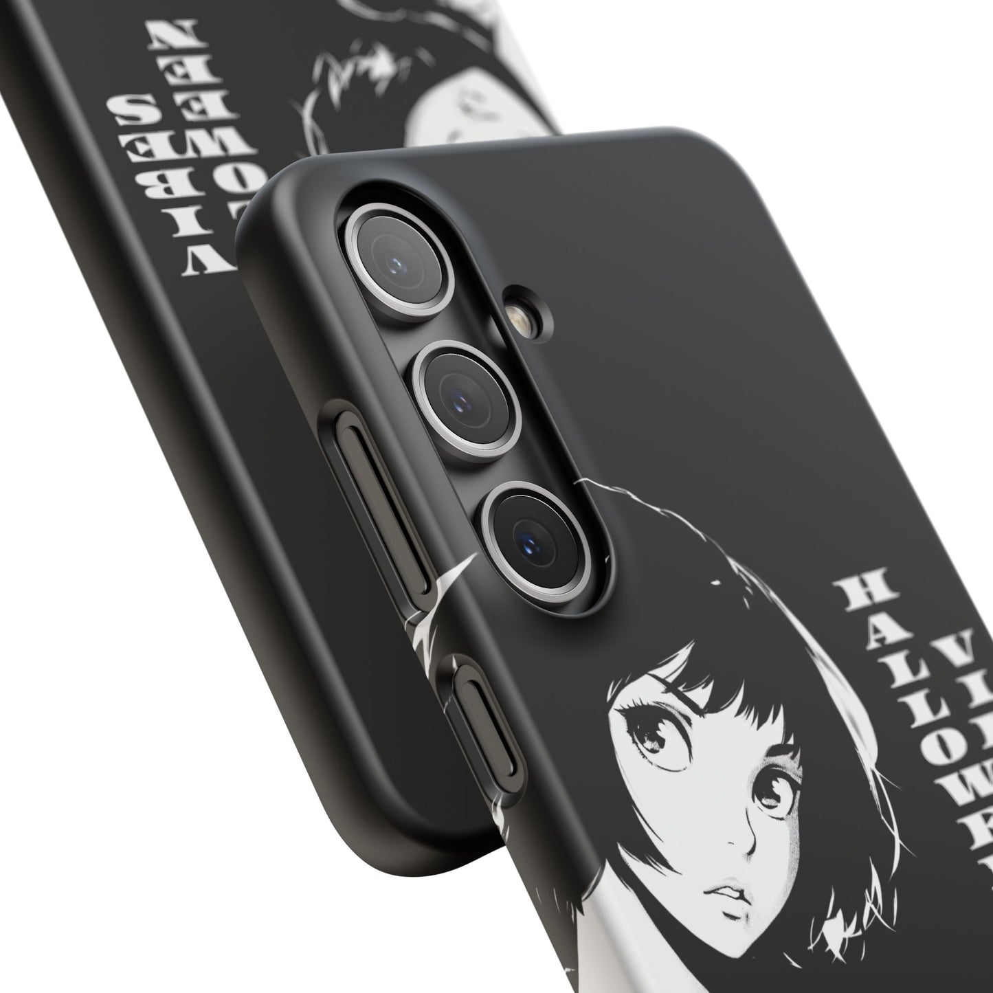 Halloween Vibes Snap Case Black and White Protective Phone Cover for iPhone and Samsung
