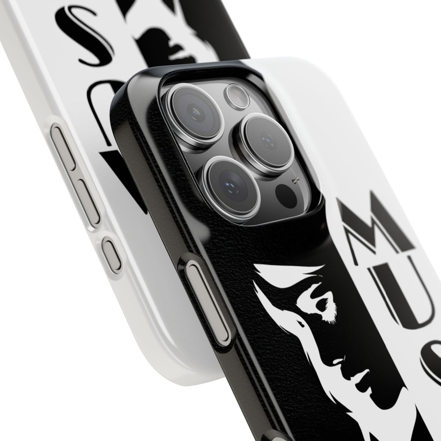 Black And White Bold Muse Snap Case Cover for iPhone and Samsung