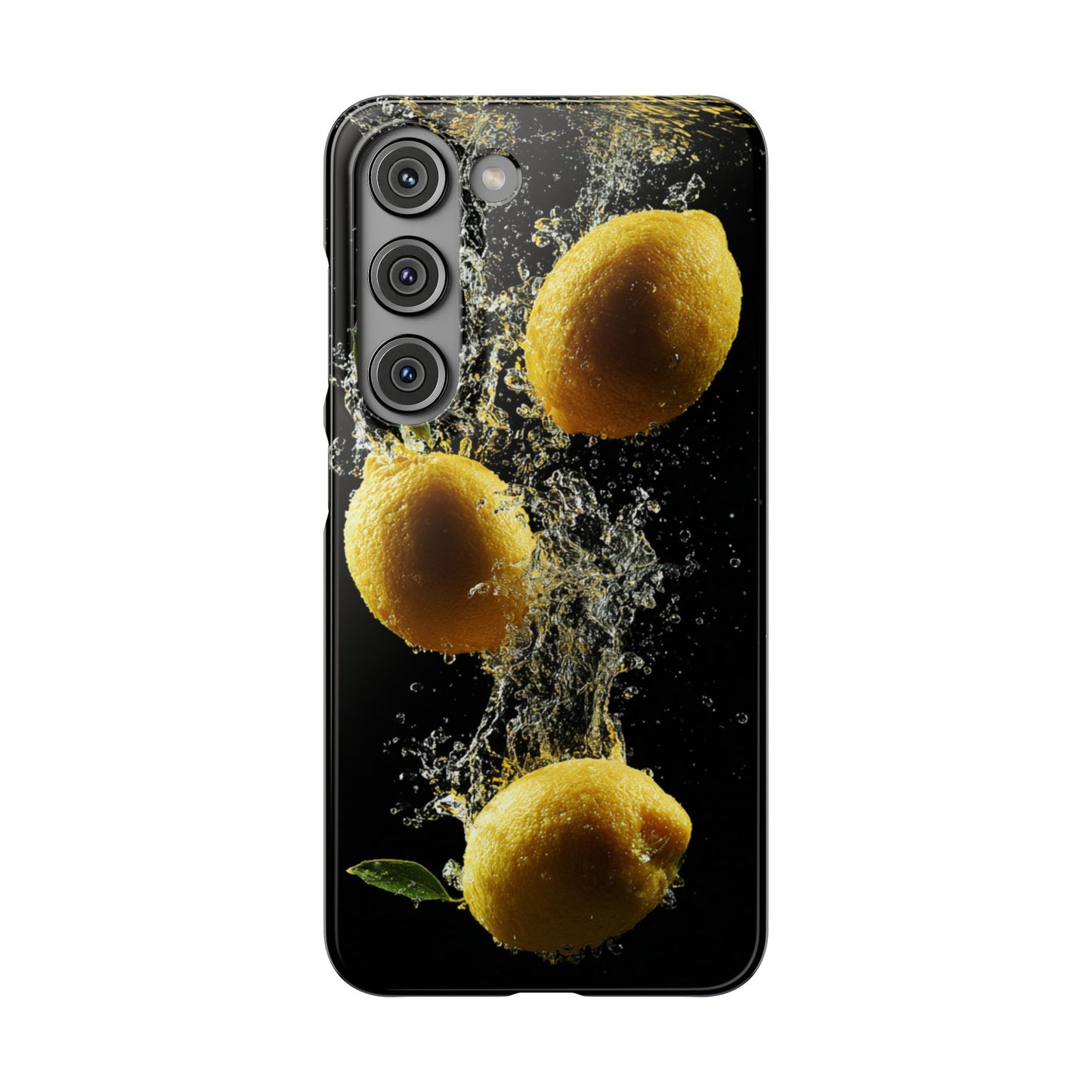 Lemon Splash Phone Case - Vibrant Snap Case, Fruit Lover Gift, Summer Vibes, Kitchen Decor, Unique Phone Accessories