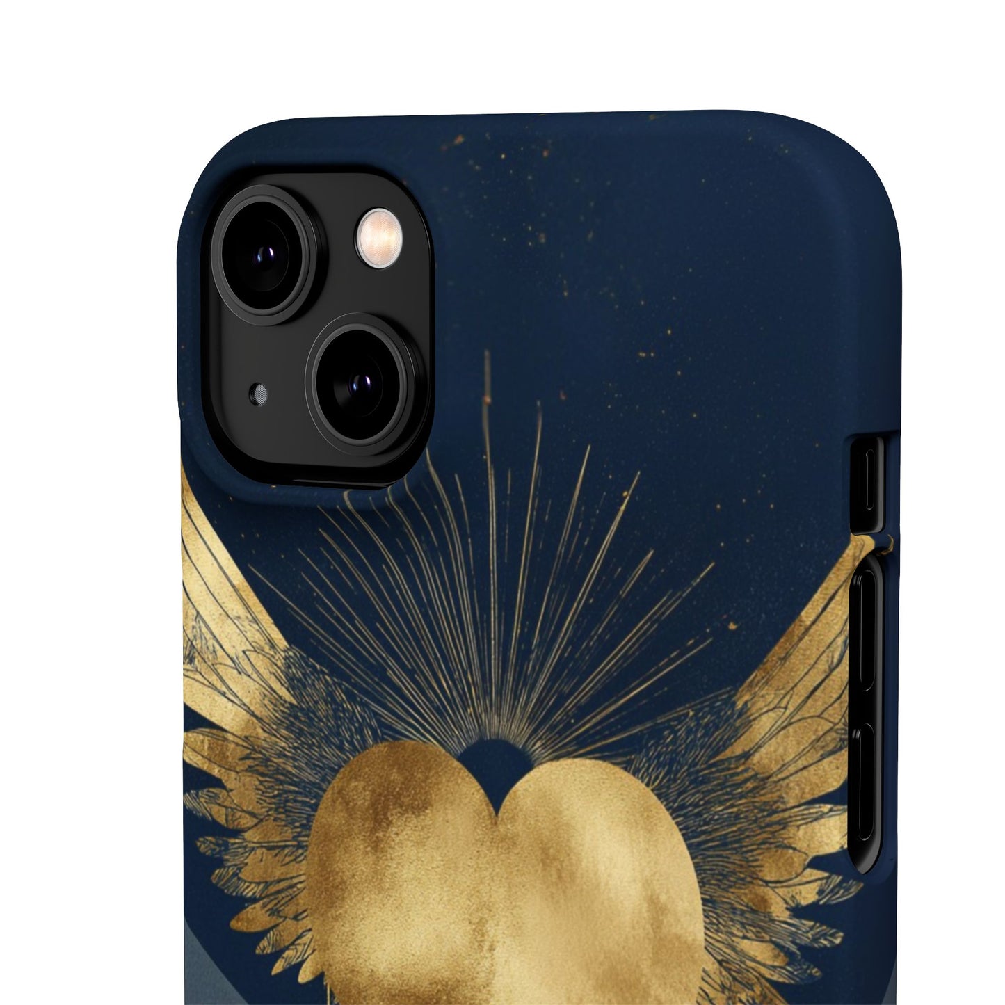 Heart Wing Snap Case, Elegant Phone Cover, Unique Gift, Artistic Accessory, Protective Case for Love and Romance