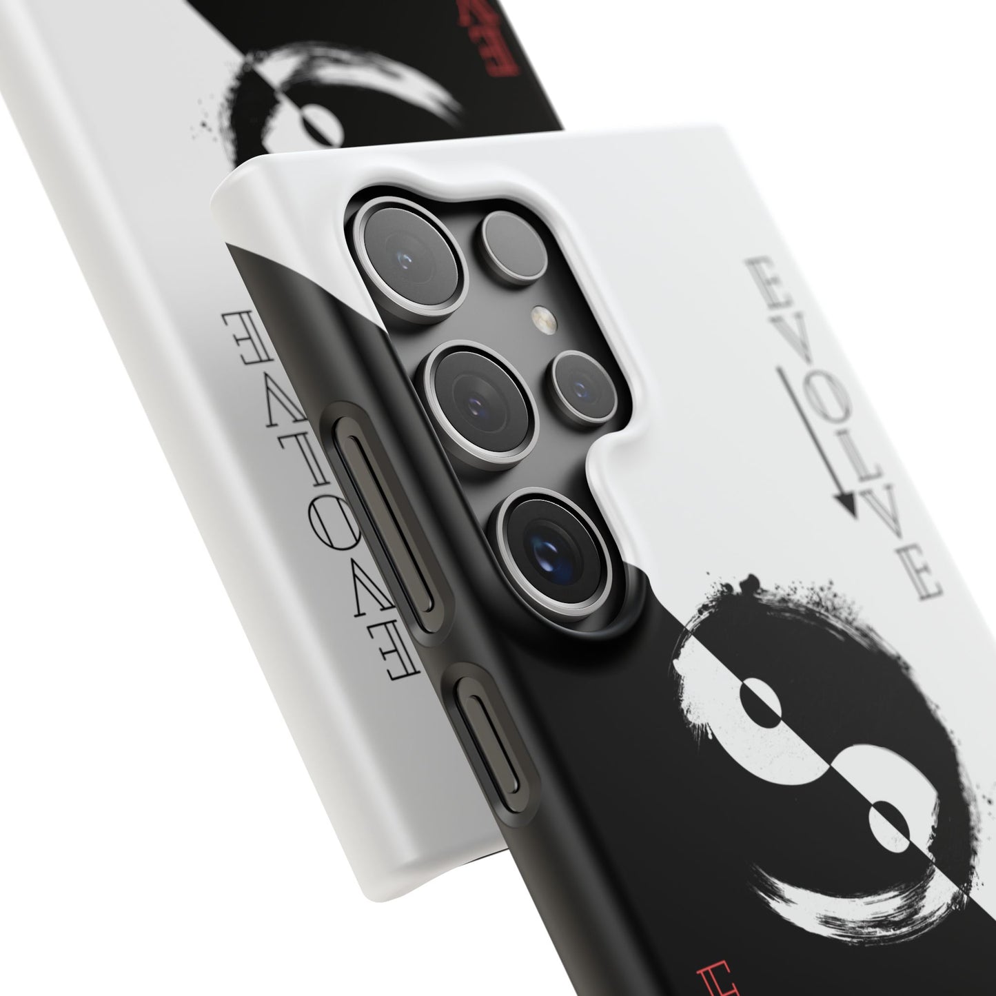 Yin Yang Evolve Black and White Snap Case Cover for iPhone and Samsung