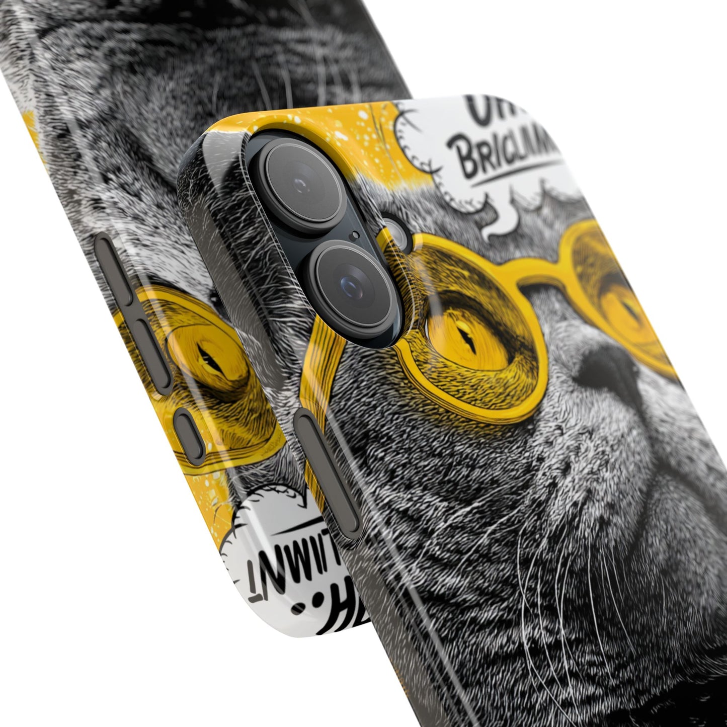 Playful Cat Snap Case - Quirky Phone Cover for Cat Lovers, Gift for Pet Enthusiasts, Funny Accessory for Any Occasion
