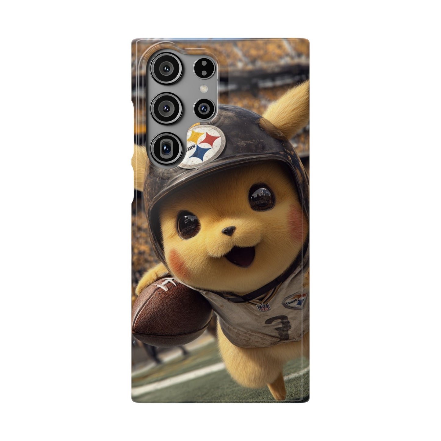 Fun Character Sports Snap Case, Phone Case, Fun Tech Accessory, Cute Gift for Gamers, Football Lovers, Kids.