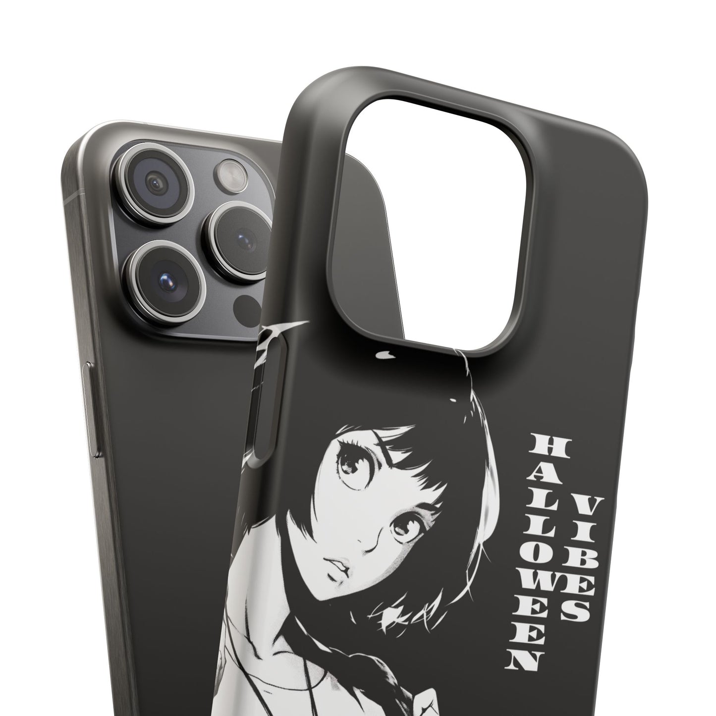 Halloween Vibes Snap Case Black and White Protective Phone Cover for iPhone and Samsung