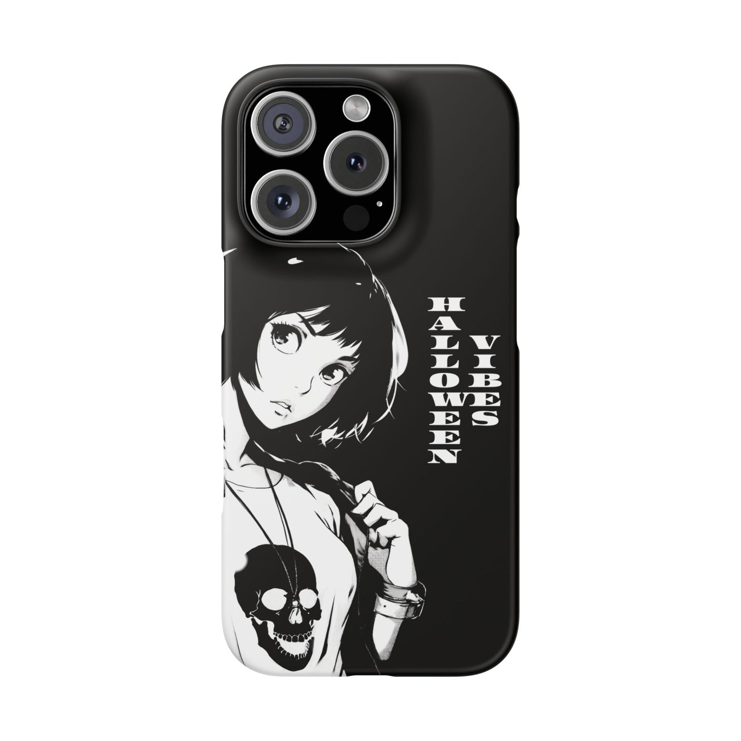 Halloween Vibes Snap Case Black and White Protective Phone Cover for iPhone and Samsung