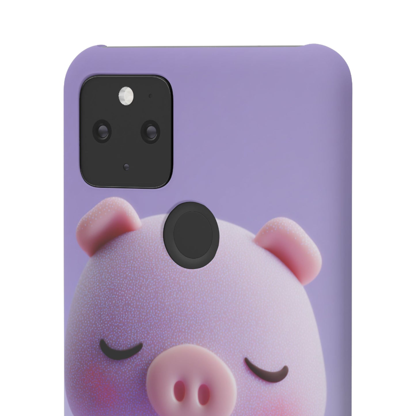 Cute Pig Snap Case for iPhone, Animal Lovers Phone Cover, Kawaii Aesthetic Accessory, Birthday Gift, Unique Phone Protection