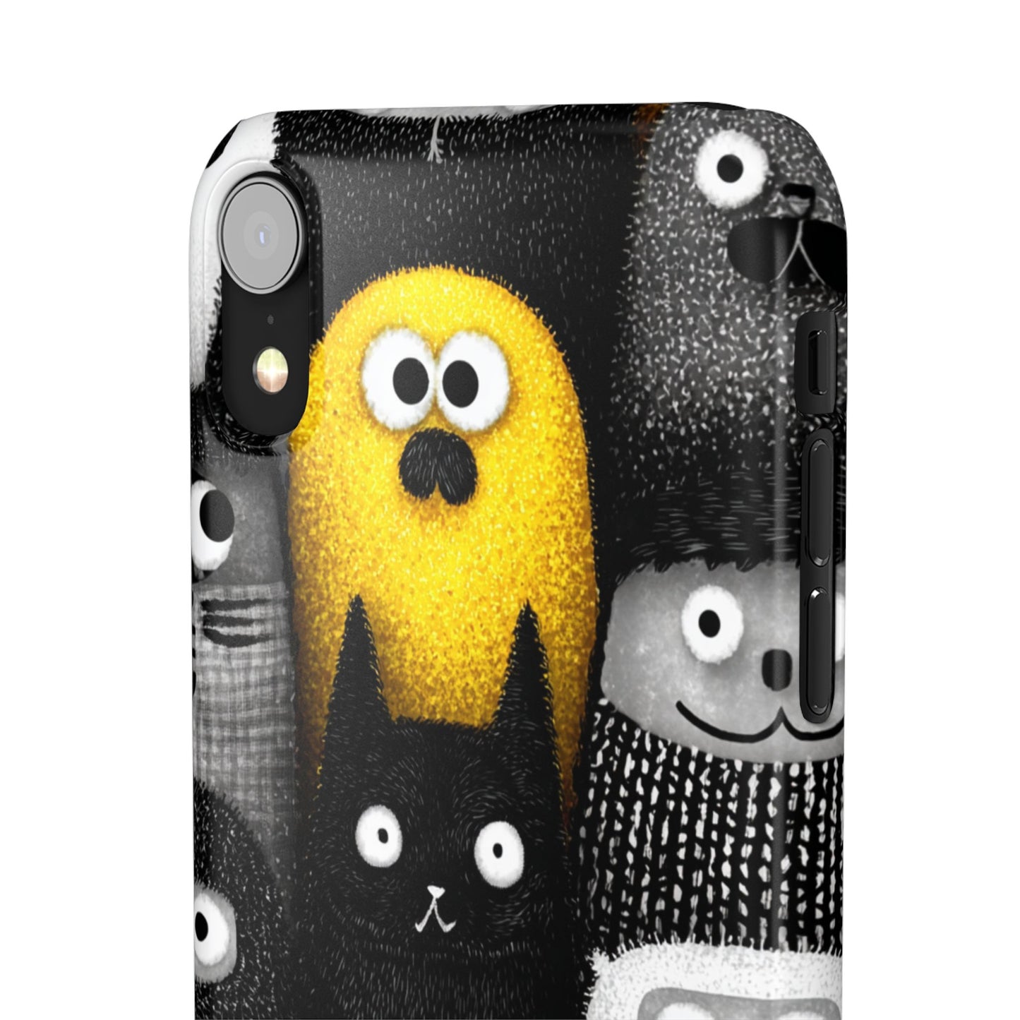 Colorful Character Snap Cases, Cute Phone Cover, Unique Gift for Kids, Fun Accessory, Perfect for Birthdays, Holidays