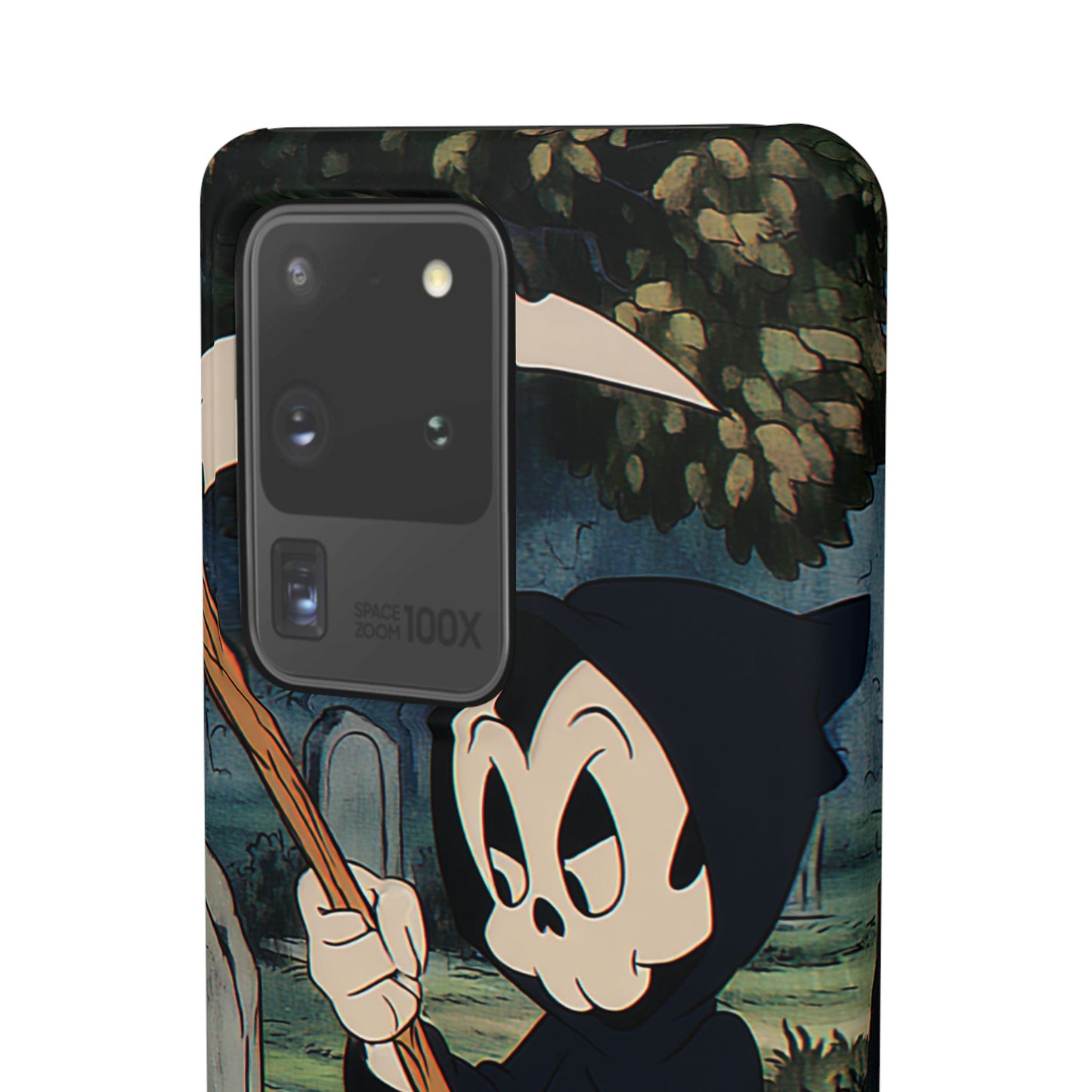 Grim Reaper Snap Case, Halloween Phone Case, Cute Death Phone Cover, Spooky Accessories, Unique Phone Protector