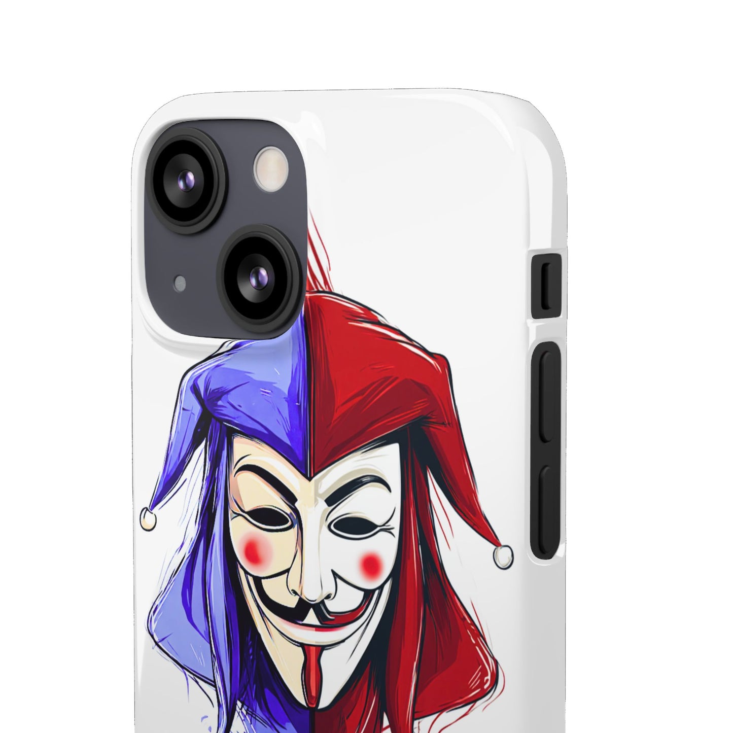 Joker & Anonimous Reunited Guy Fawkes Art Snap Case and Protective Phone Cover For iPhone and Samsung