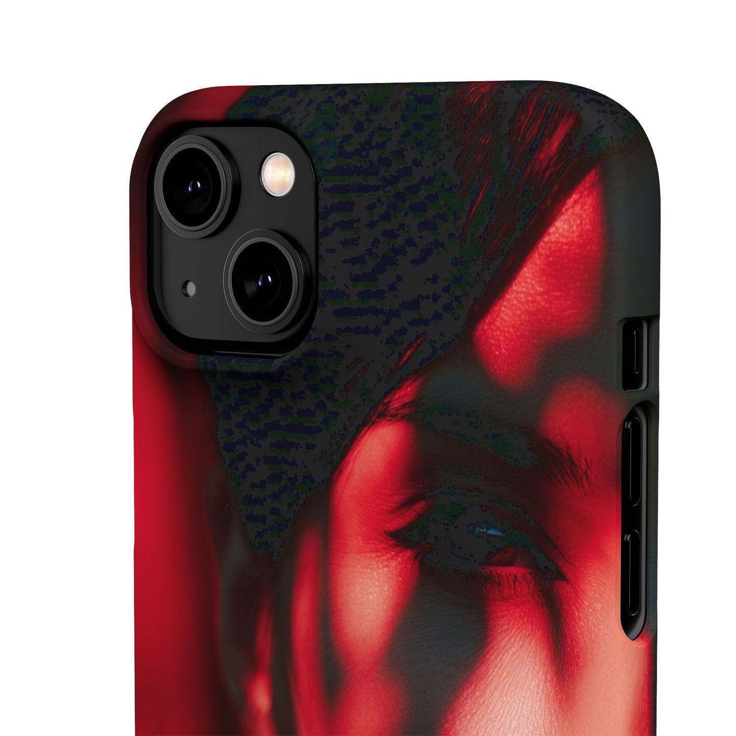 Stylish Snap Cases for Phone, Artistic Phone Cover, Unique Gifts, Red Aesthetic Case, Trendy Accessory, Vibrant Protection