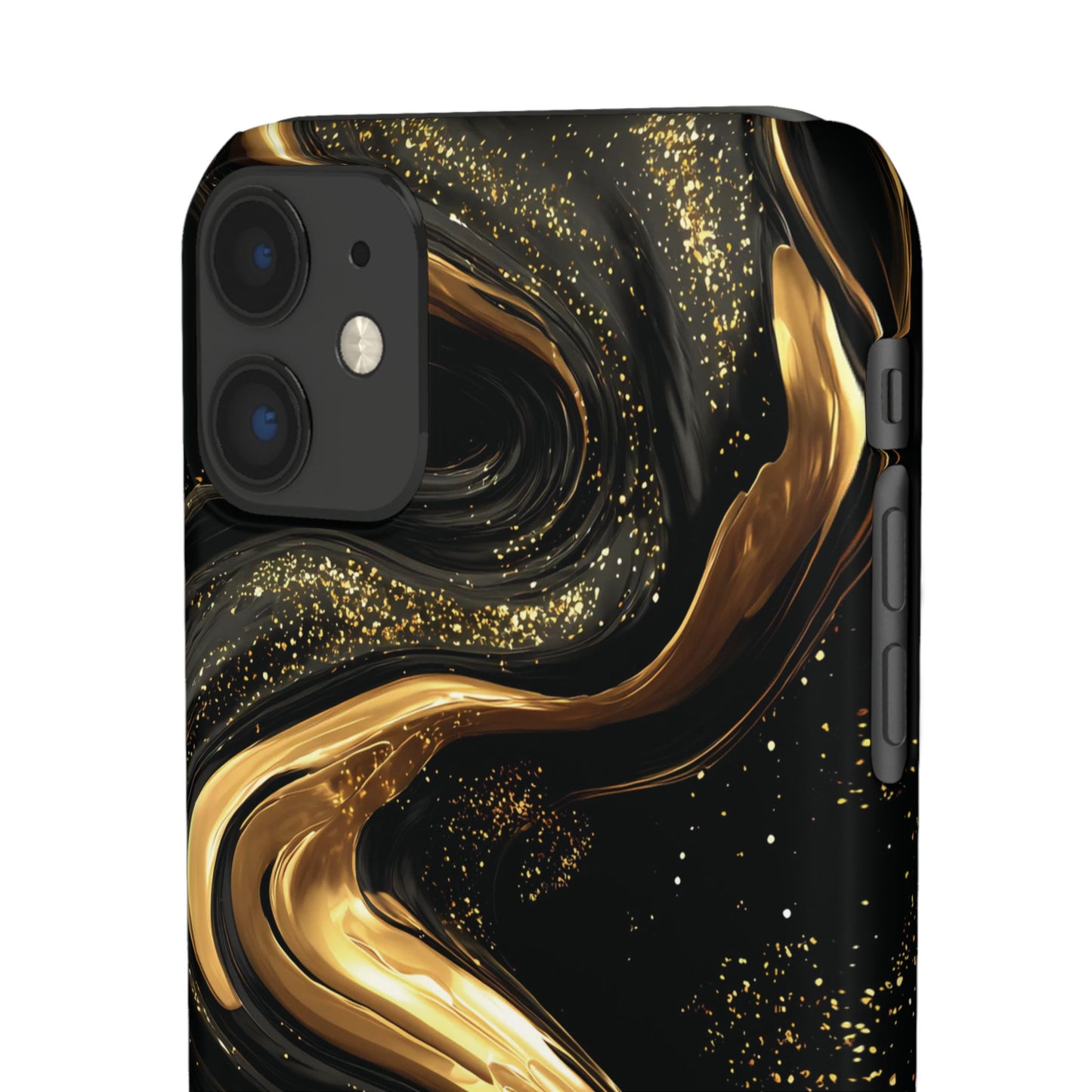 Elegant Gold Swirl Snap Case - Stylish Phone Cover, Modern Accessory, Gift for Her, Luxe Phone Case, Trendy Decor