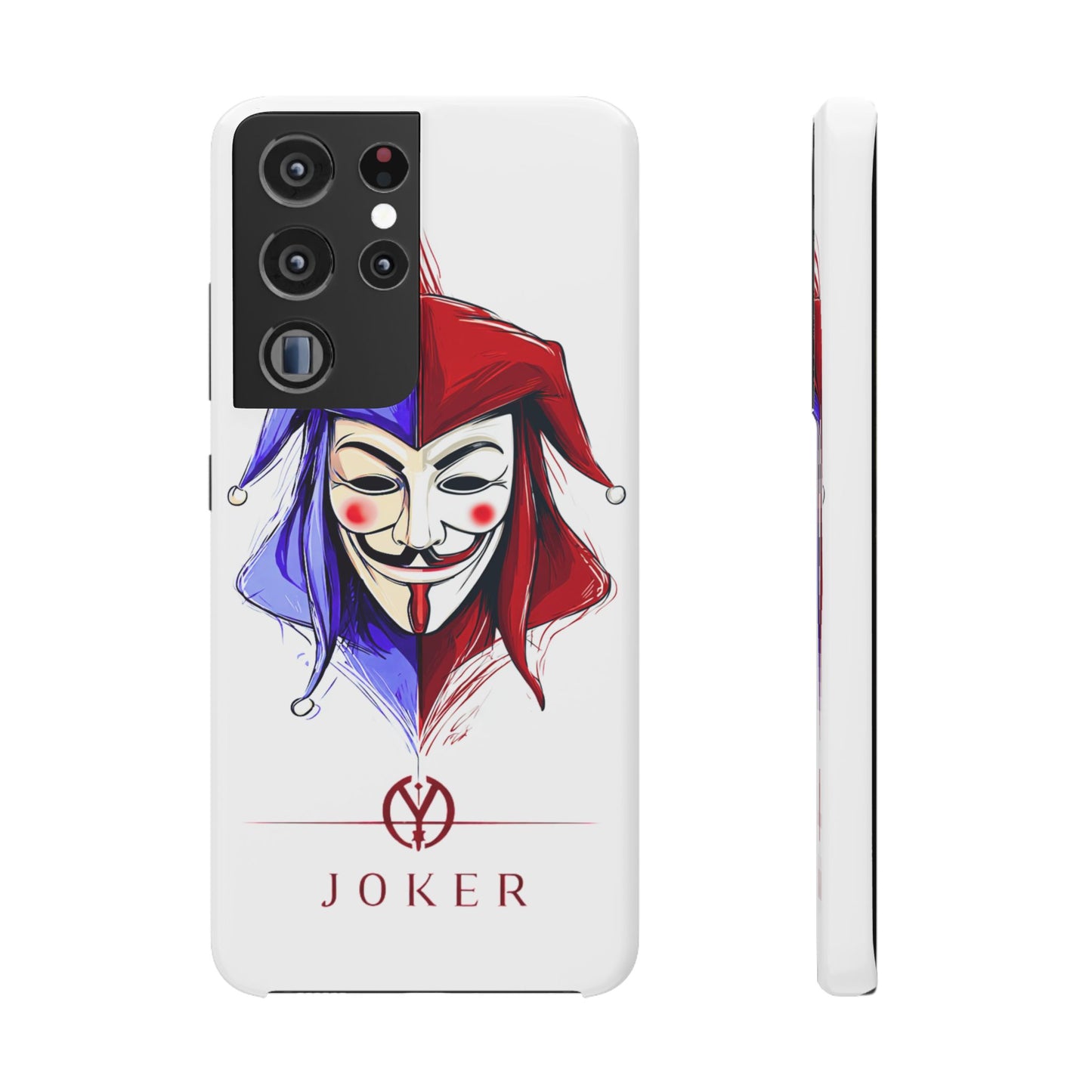 Joker & Anonimous Reunited Guy Fawkes Art Snap Case and Protective Phone Cover For iPhone and Samsung
