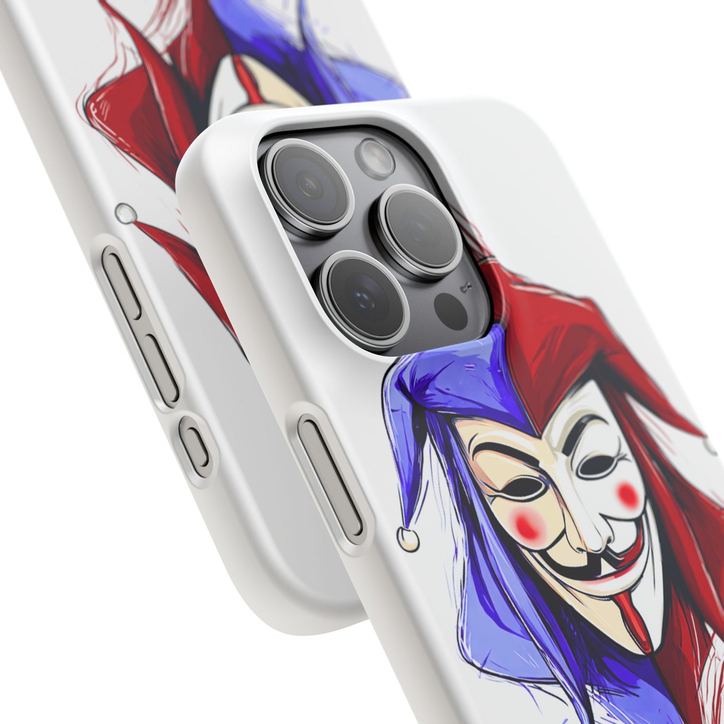 Joker & Anonimous Reunited Guy Fawkes Art Snap Case and Protective Phone Cover For iPhone and Samsung