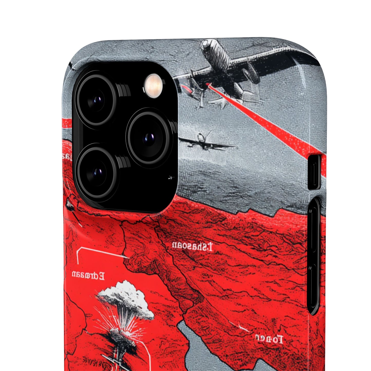 Bold Graphic Snap Case with Dramatic Design, Unique Phone Cover, Artistic Protection for iPhone, Trendy Gadget Gift, Edgy Tech Accessory