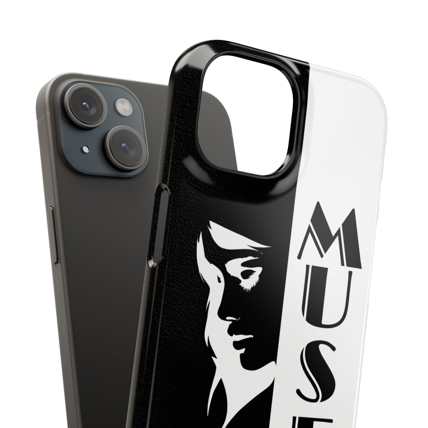 Black And White Bold Muse Snap Case Cover for iPhone and Samsung