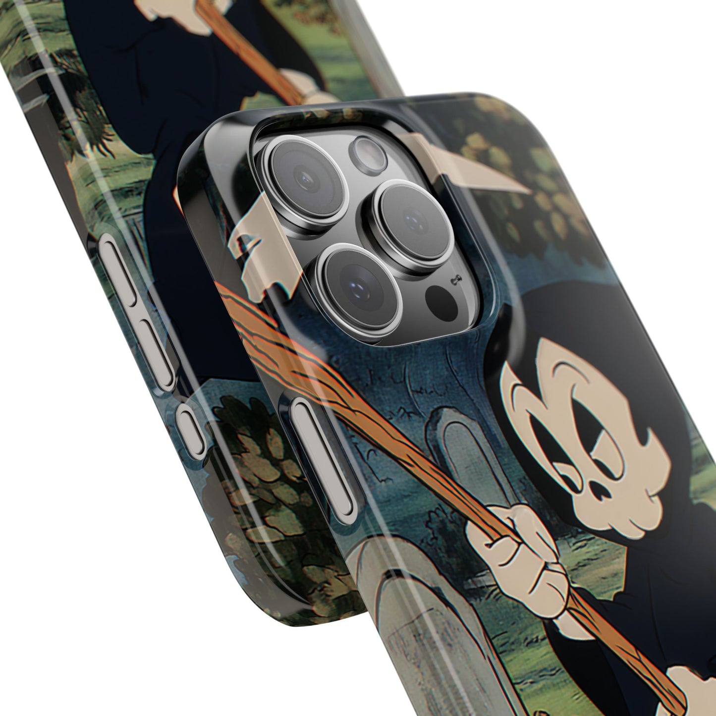 Grim Reaper Snap Case, Halloween Phone Case, Cute Death Phone Cover, Spooky Accessories, Unique Phone Protector