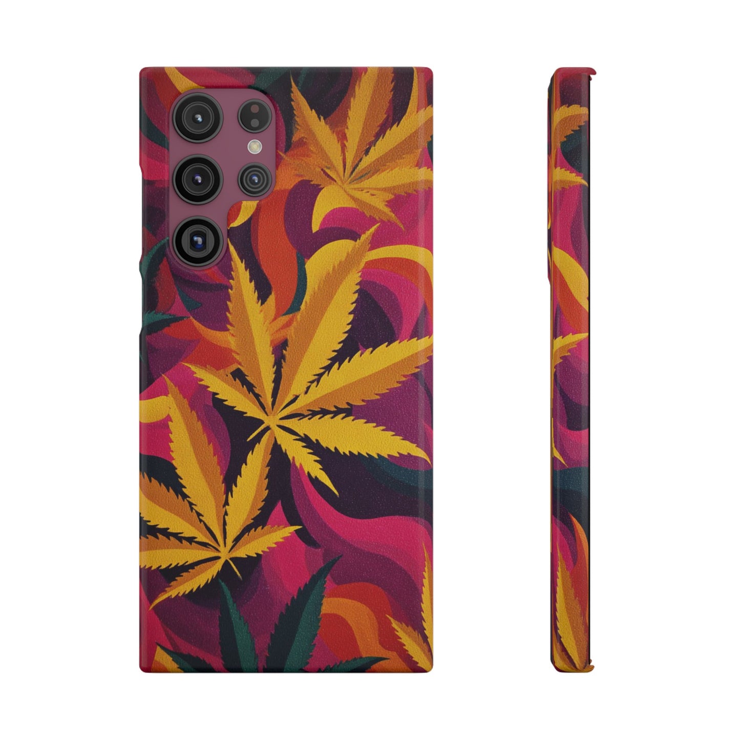 Autumn Vibe Cannabis Snap Case for IPhones and Samsungs Custom