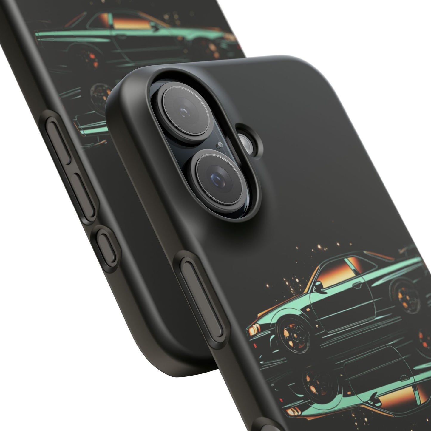 Green Skyleine R34 GTR Art Snap Case and Protective Phone Cover For iPhone and Samsung