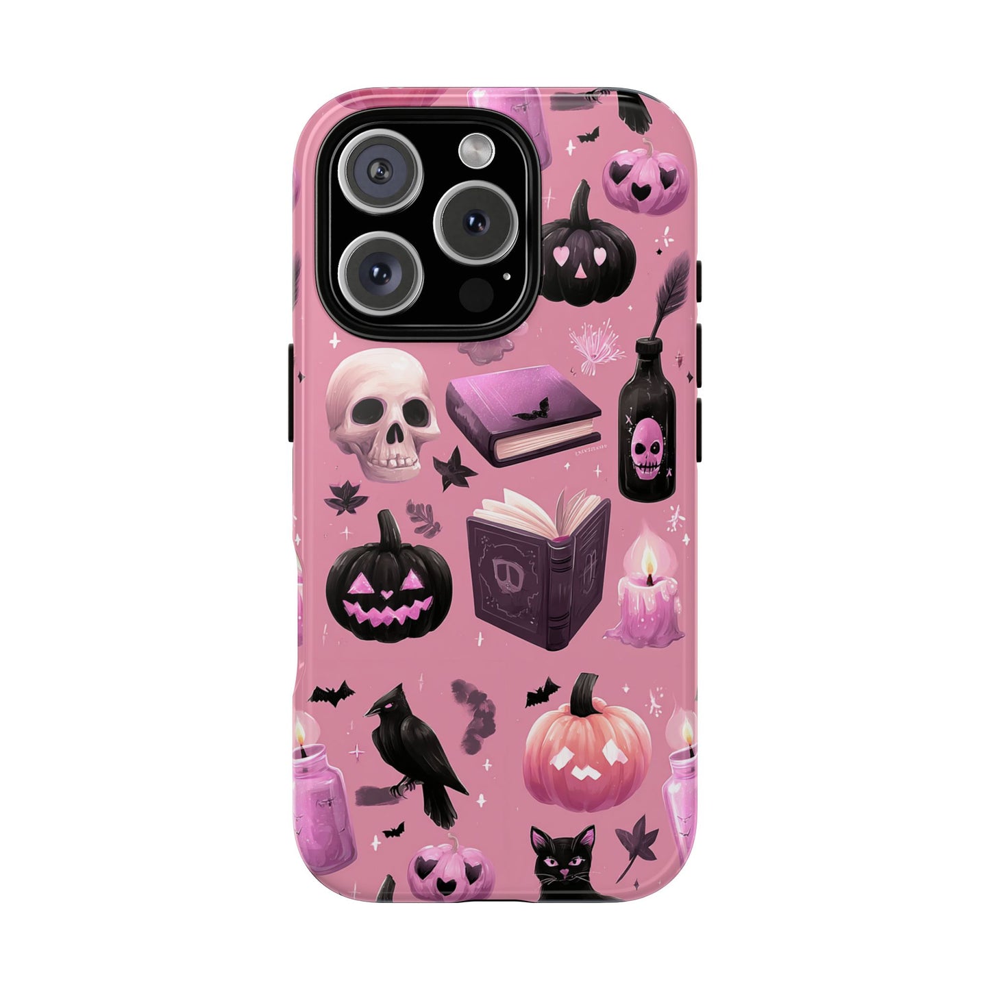 Spooky Phone Case - Halloween Design, Cute Costume Accessory, Fall Decor, Gift for Cat Lovers, Witchy Vibes, Trick or Treat