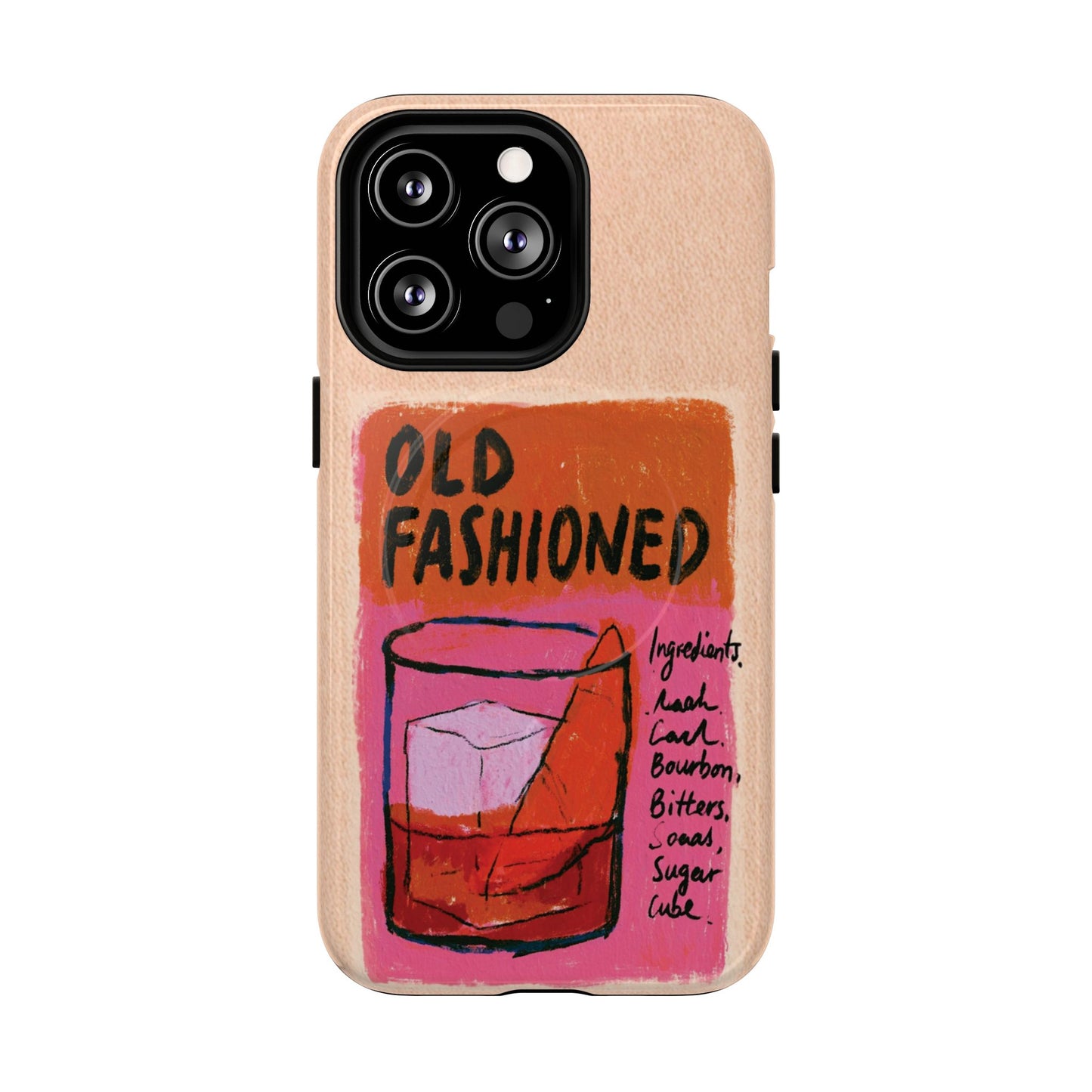 Old Fashioned Phone Case — Retro Cocktail iPhone Magnetic Case