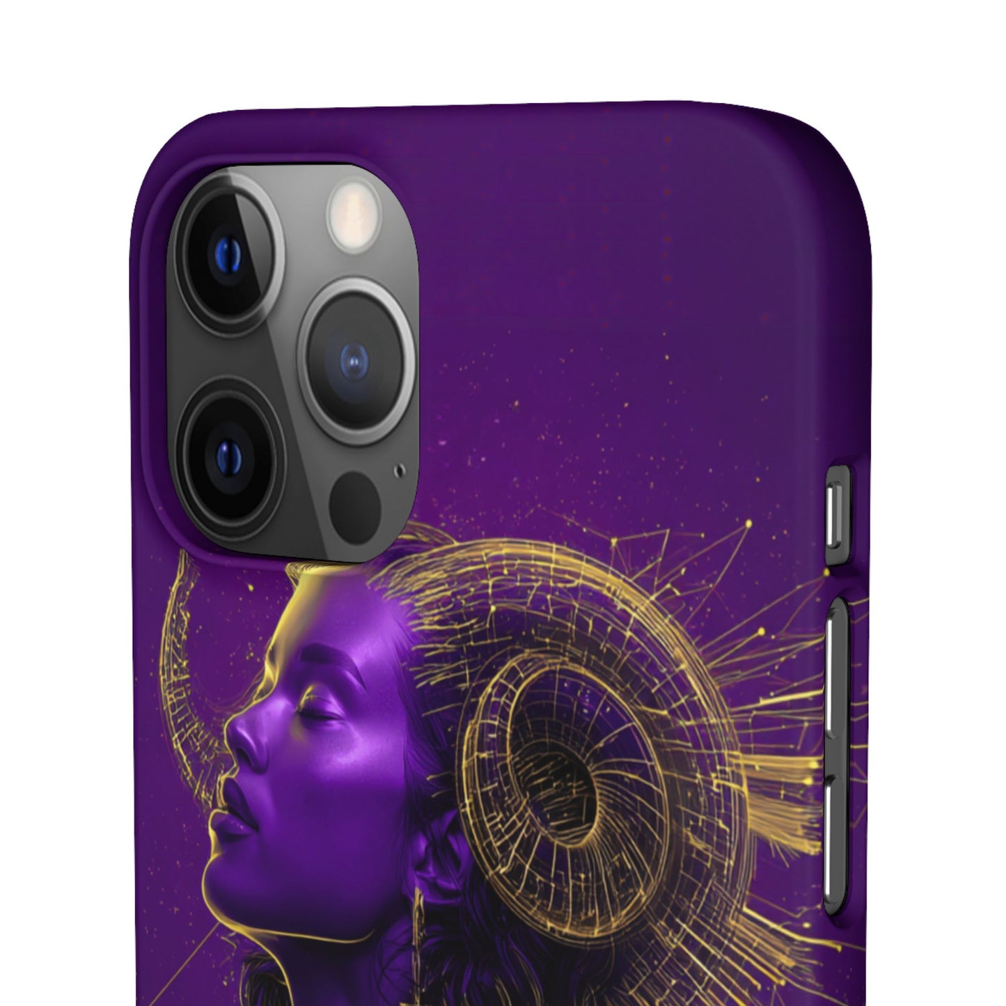 Purple Gold Celestial Virgo Snap Case and Protective Cover for Samsung and iPhone