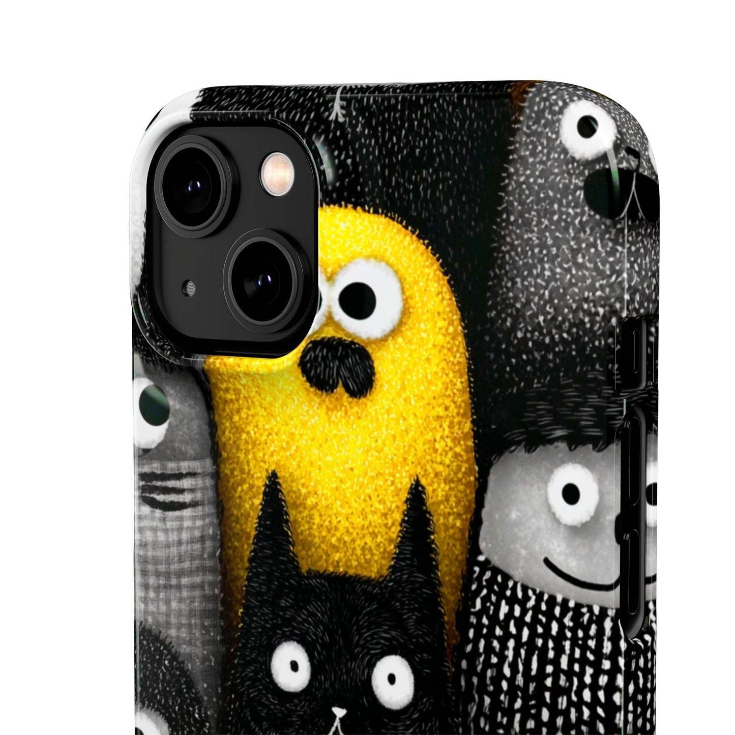 Colorful Character Snap Cases, Cute Phone Cover, Unique Gift for Kids, Fun Accessory, Perfect for Birthdays, Holidays