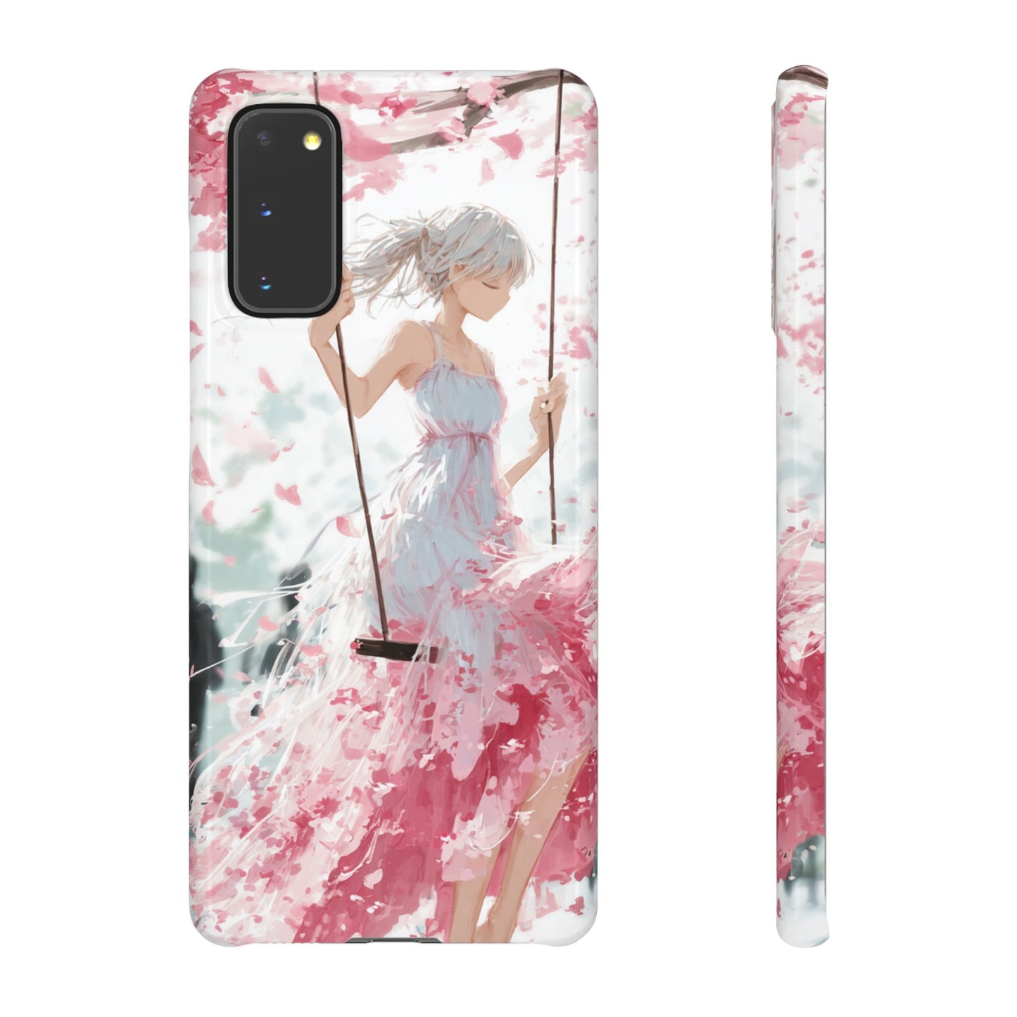 Elegant Floral Snap Cases for iPhone, Personalized Phone Covers, Cute Spring Gifts, Anime Aesthetic Accessories, Flower-themed Cell [...]