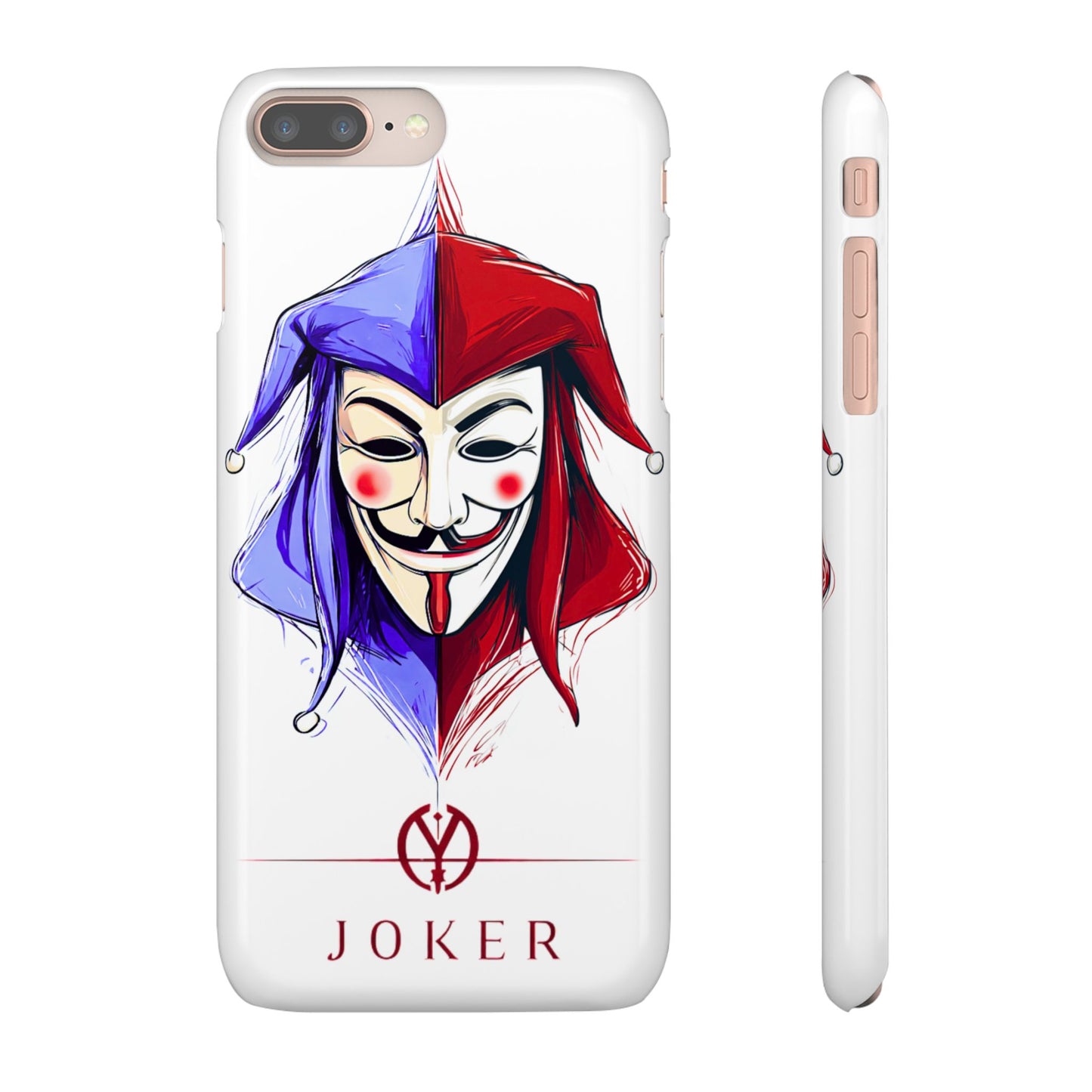 Joker & Anonimous Reunited Guy Fawkes Art Snap Case and Protective Phone Cover For iPhone and Samsung