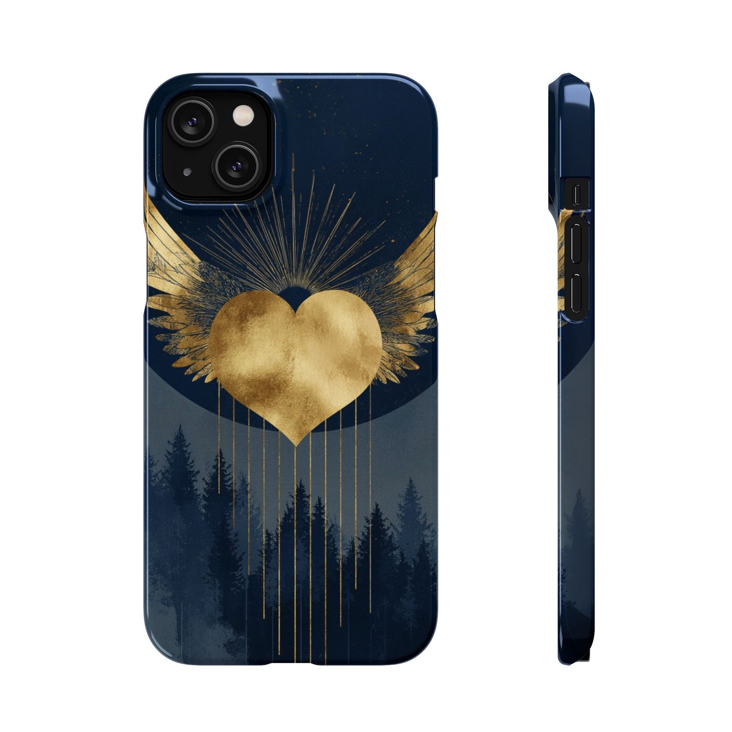 Heart Wing Snap Case, Elegant Phone Cover, Unique Gift, Artistic Accessory, Protective Case for Love and Romance