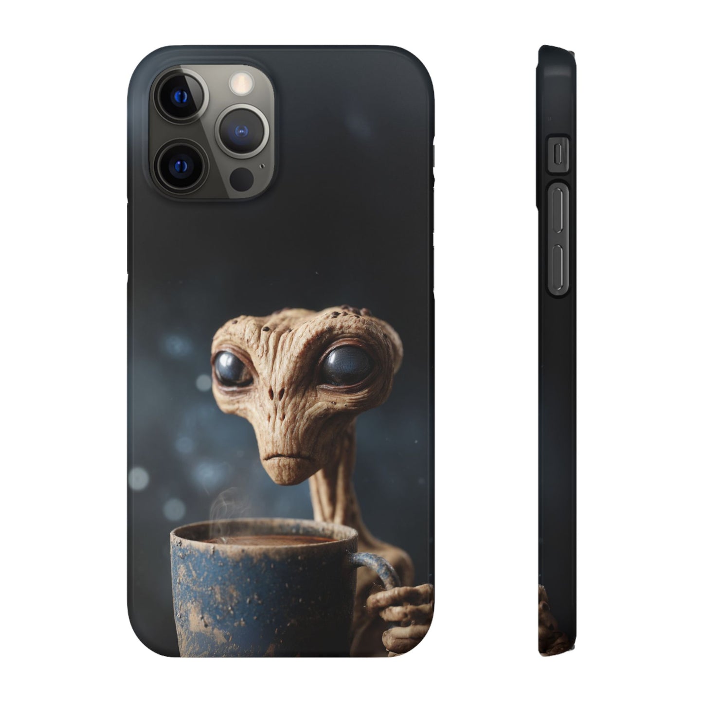 Alien Coffee Snap Case, Unique Phone Cover, Pop Culture Accessory, Gift for Sci-Fi Lovers, Customizable Phone Case