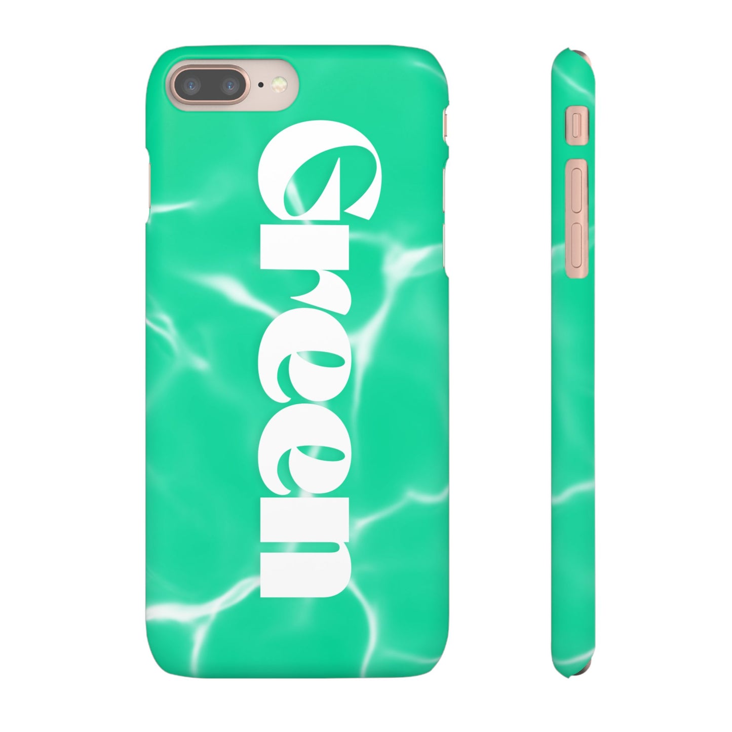 Aqua Pool Vibe Snap Case, Tropical Phone Cover, Summer Accessory, Trendy Gift for Friends, Beach Lover's Essential