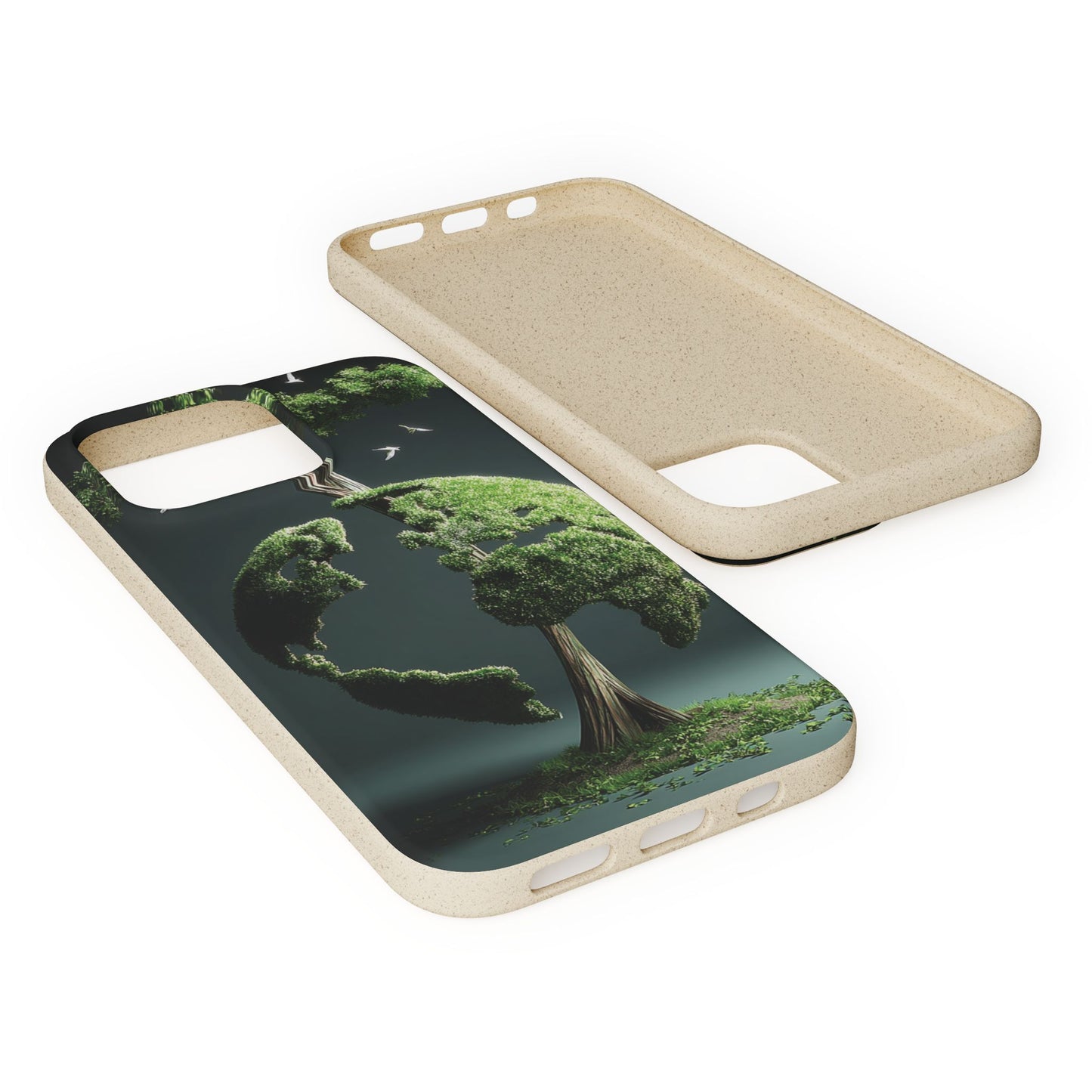 Eco-Friendly Phone Case with Nature Design, Sustainable iPhone Cover, Biodegradable Cellphone Accessories, Green Earth Gift, Earth Day [...]
