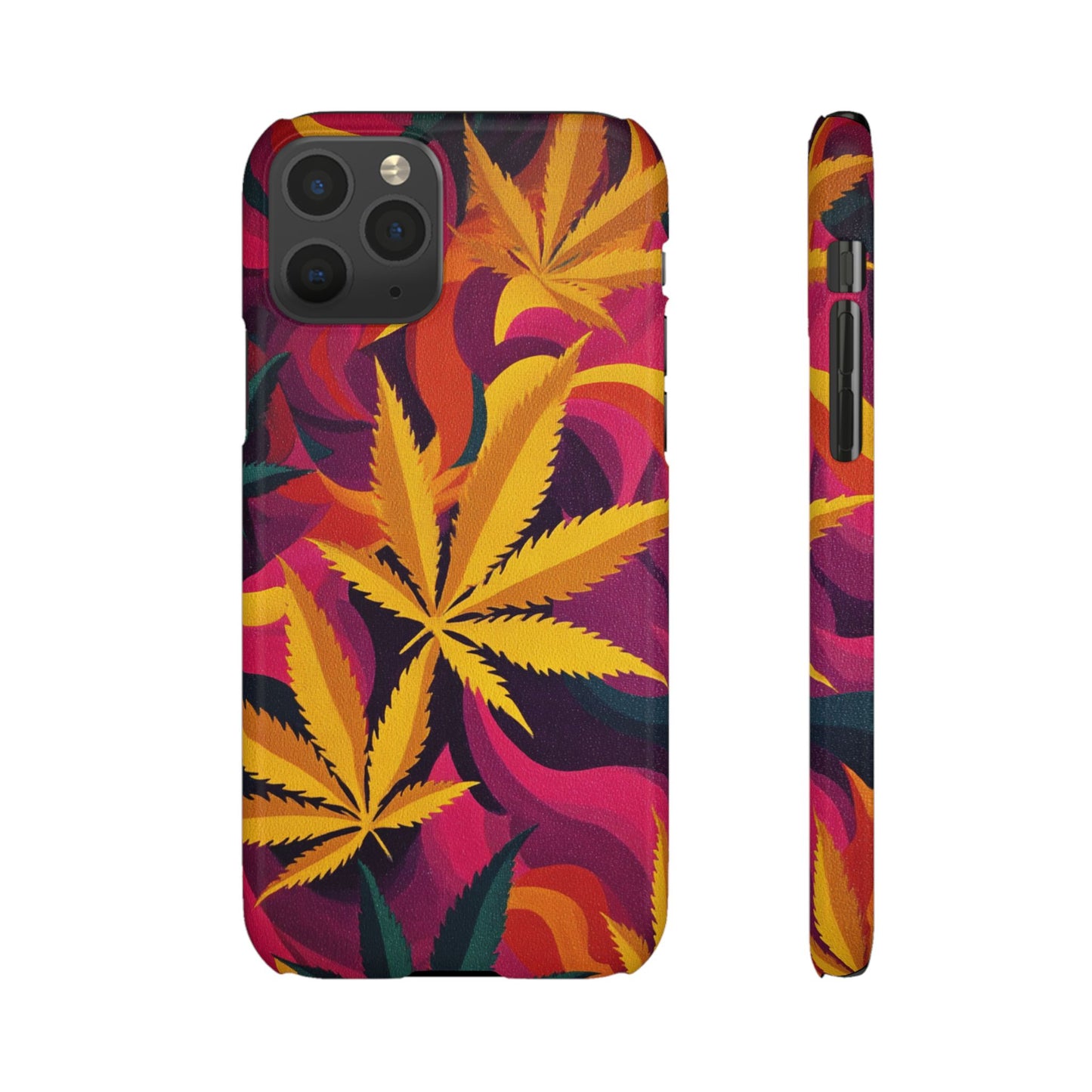 Autumn Vibe Cannabis Snap Case for IPhones and Samsungs Custom