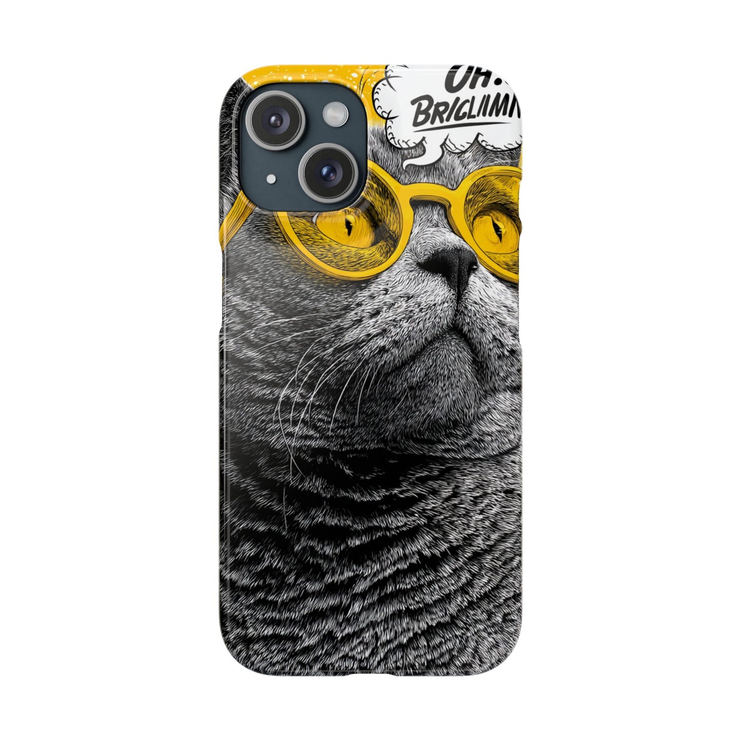 Playful Cat Snap Case - Quirky Phone Cover for Cat Lovers, Gift for Pet Enthusiasts, Funny Accessory for Any Occasion