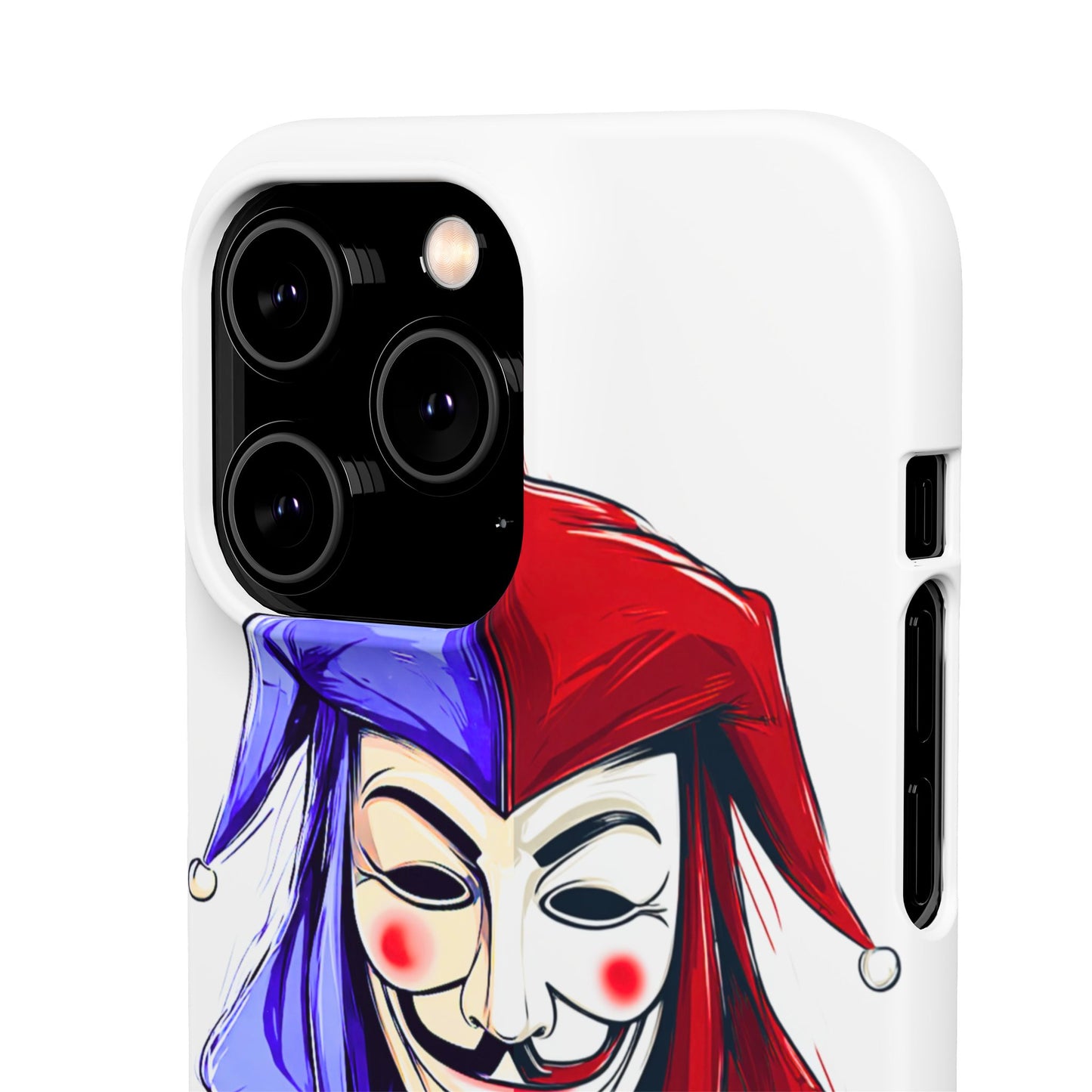 Joker & Anonimous Reunited Guy Fawkes Art Snap Case and Protective Phone Cover For iPhone and Samsung