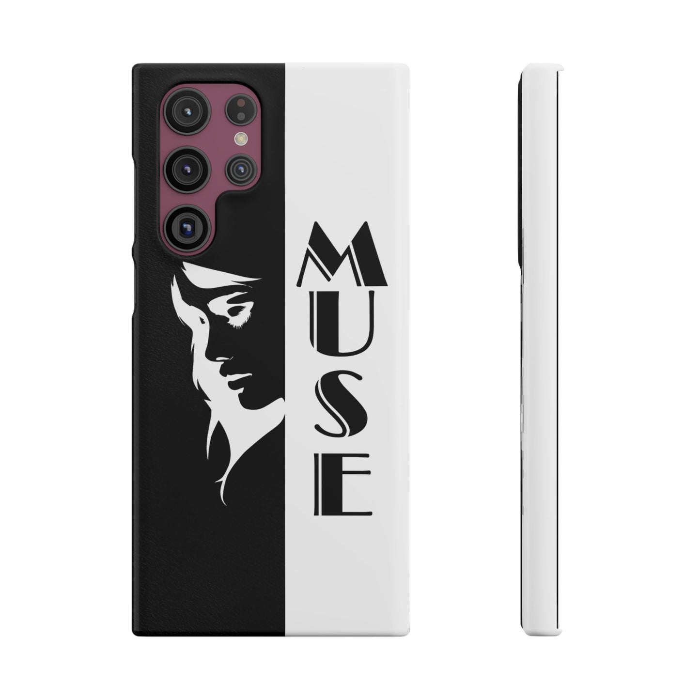 Black And White Bold Muse Snap Case Cover for iPhone and Samsung