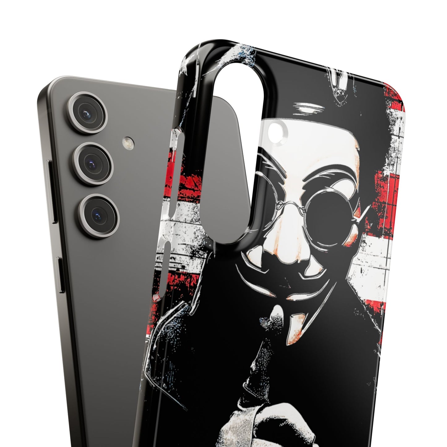 Anonimous & Guy Fawkes Art Snap Case and Protective Phone Cover For iPhone and Samsung