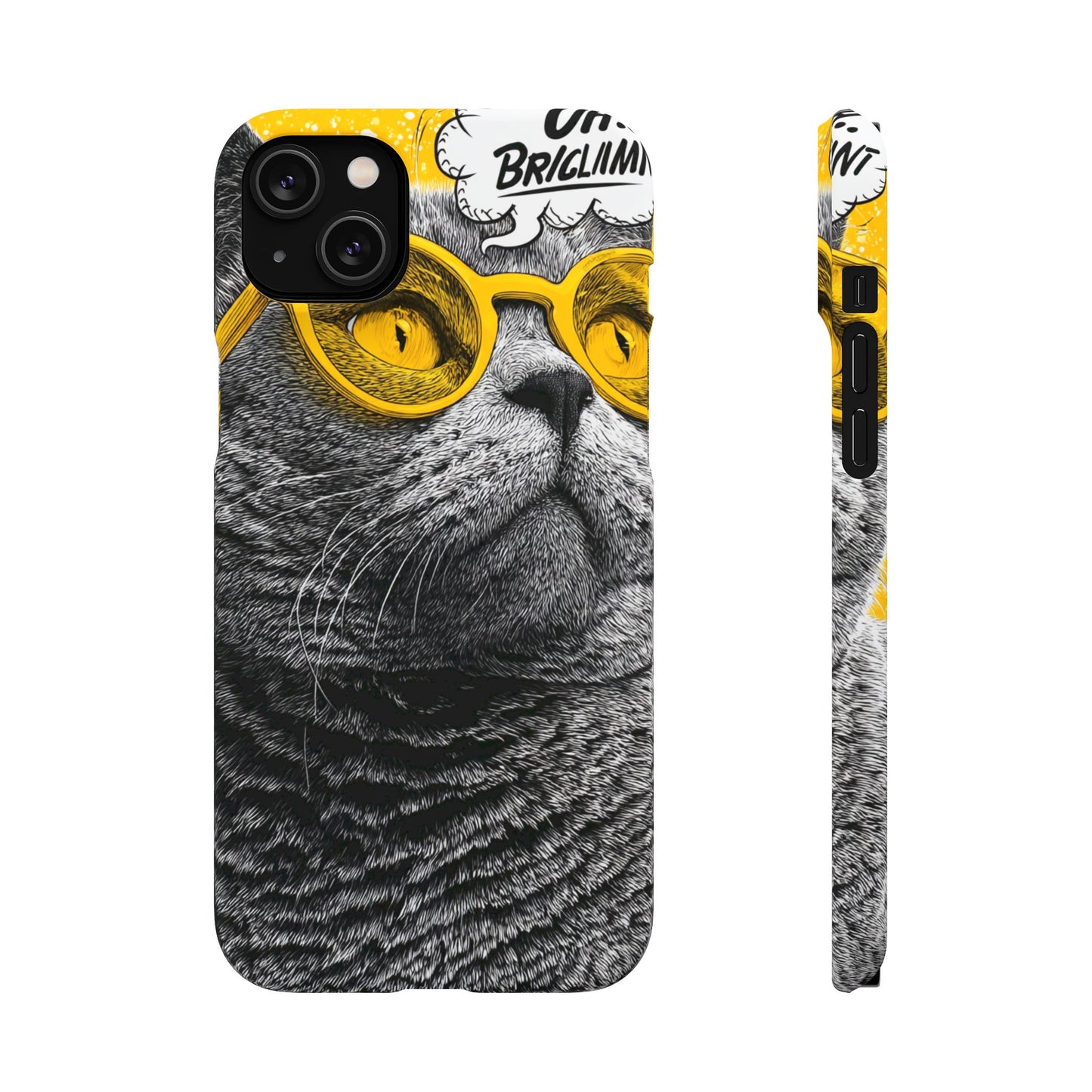 Playful Cat Snap Case - Quirky Phone Cover for Cat Lovers, Gift for Pet Enthusiasts, Funny Accessory for Any Occasion