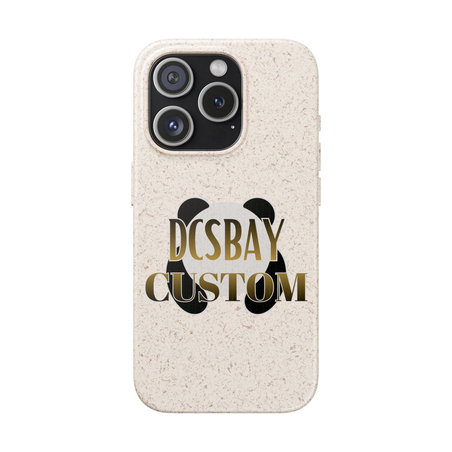 Biodegradable Panda Phone Case — Eco-Friendly Customizable iPhone Cover