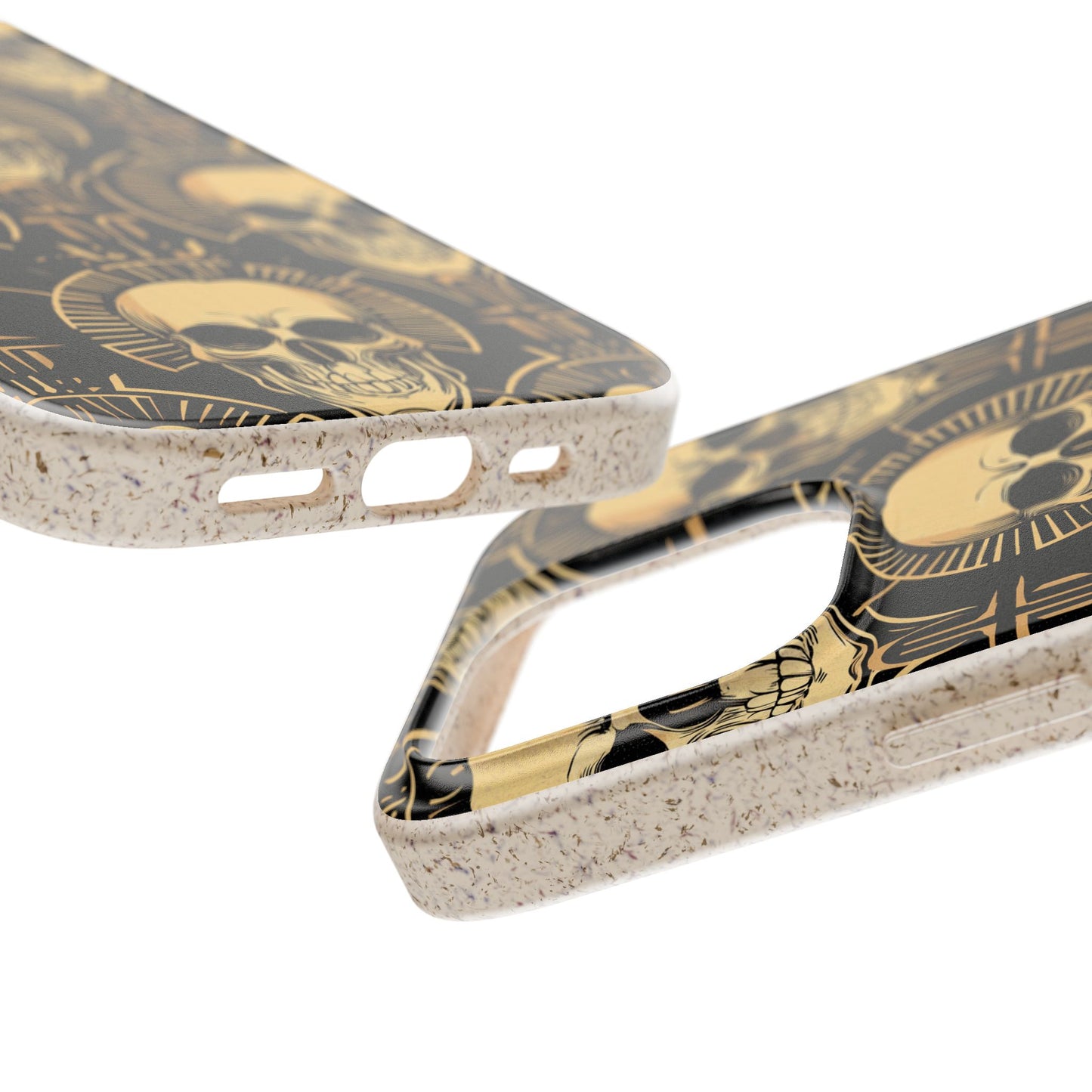 Skull Biodegradable Phone Case, Eco-Friendly iPhone Cover, Sustainable Gift, Cool Skull Design, Skull Art Accessories, Halloween Decor
