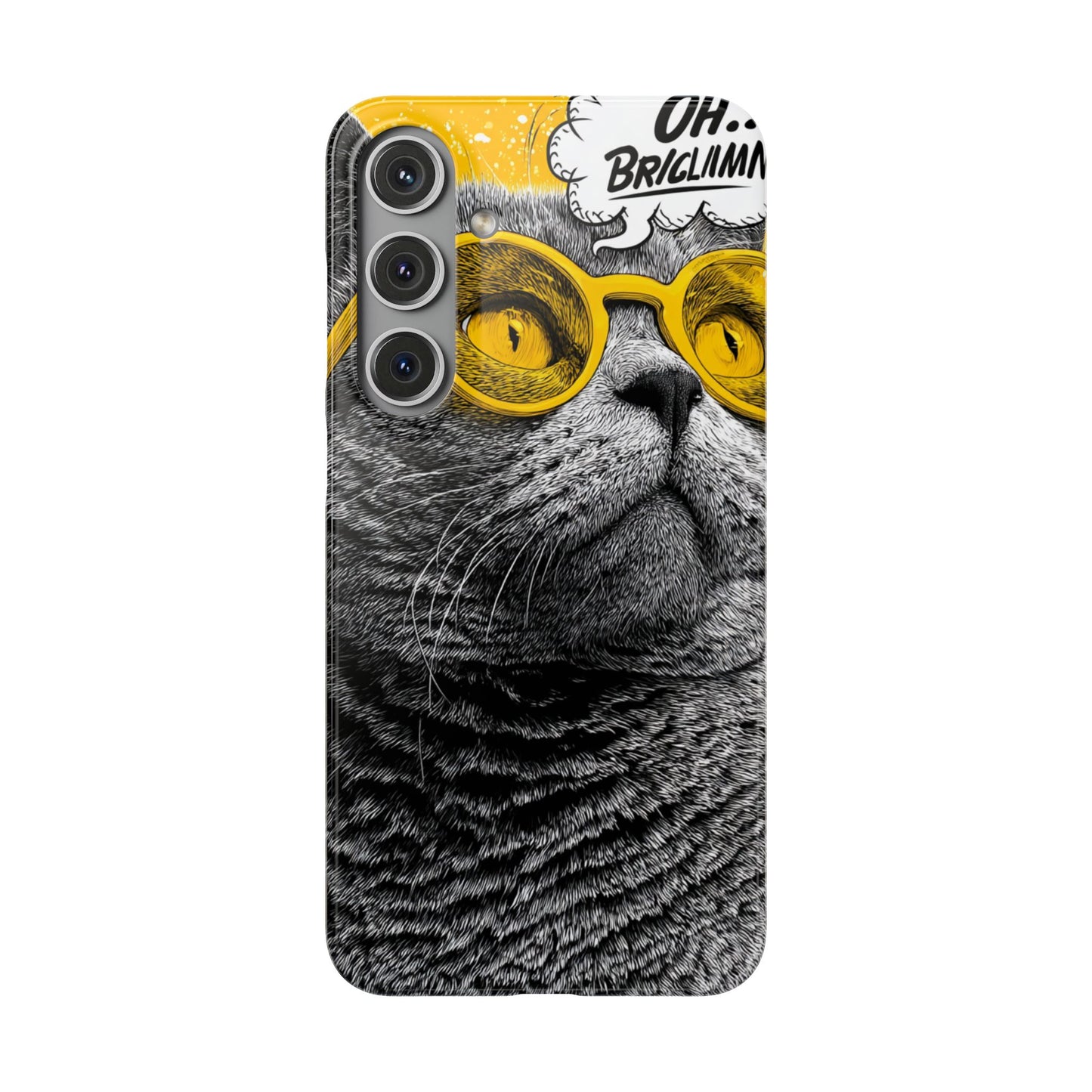 Playful Cat Snap Case - Quirky Phone Cover for Cat Lovers, Gift for Pet Enthusiasts, Funny Accessory for Any Occasion