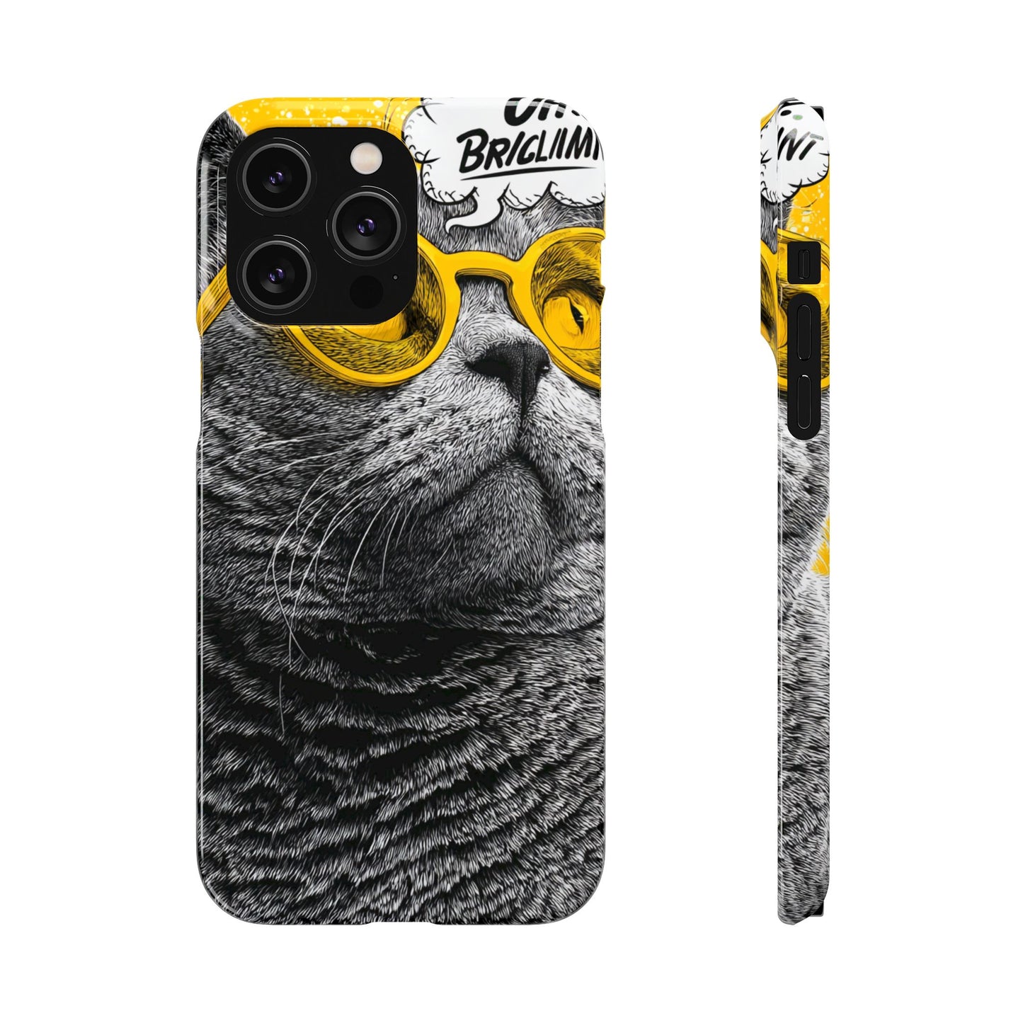 Playful Cat Snap Case - Quirky Phone Cover for Cat Lovers, Gift for Pet Enthusiasts, Funny Accessory for Any Occasion