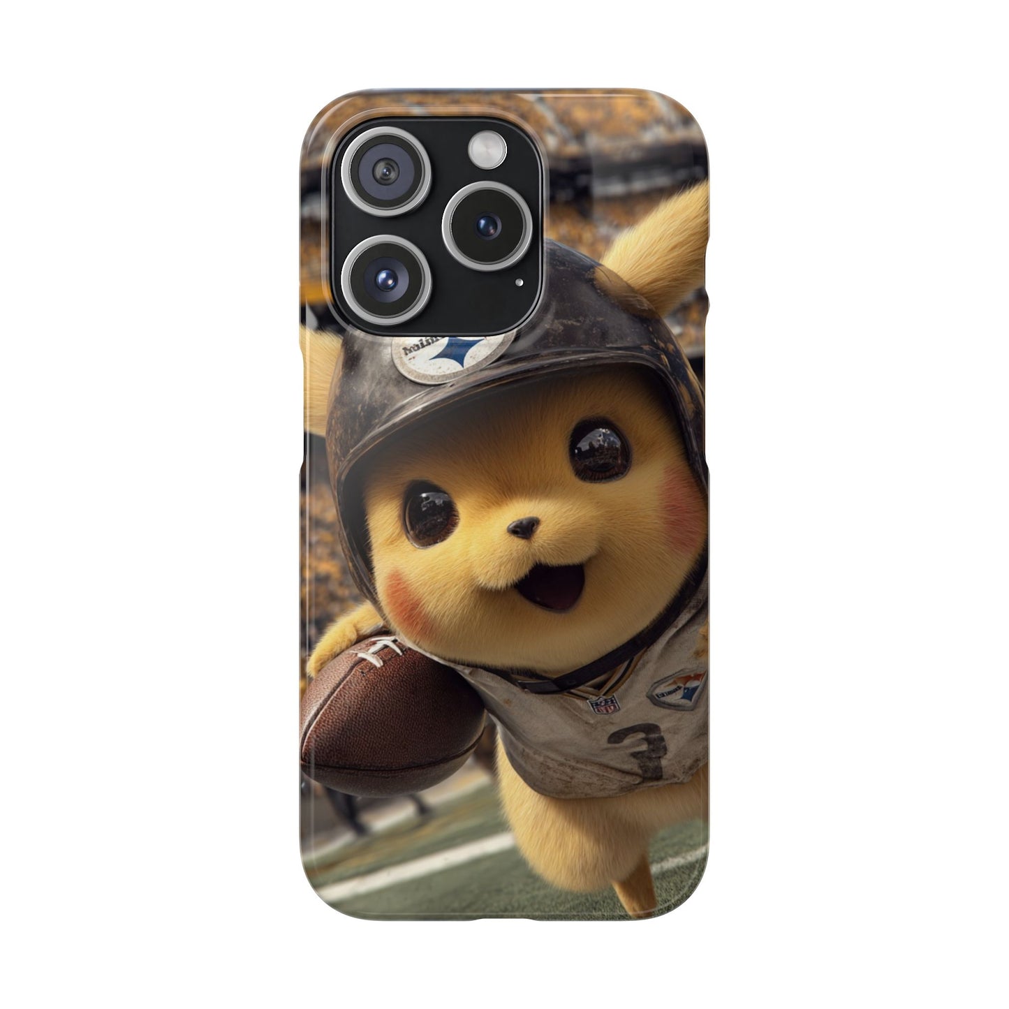 Fun Character Sports Snap Case, Phone Case, Fun Tech Accessory, Cute Gift for Gamers, Football Lovers, Kids.