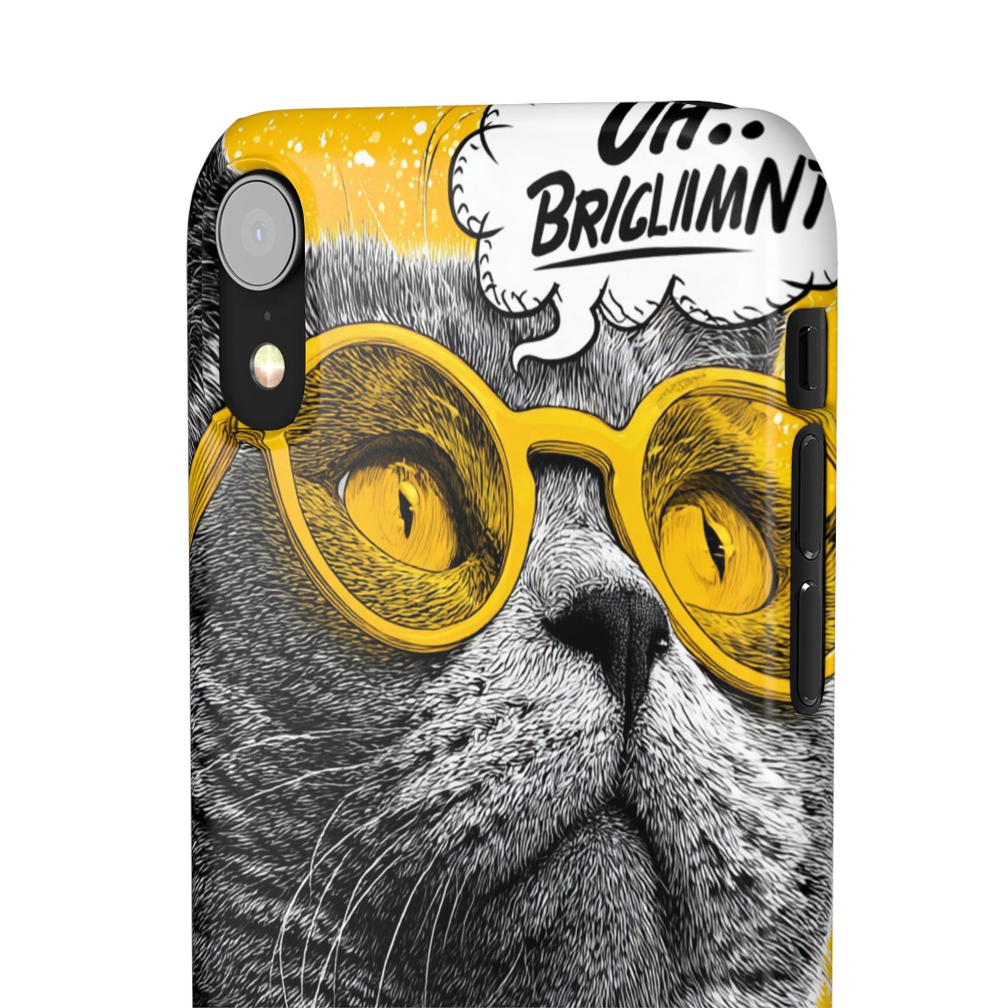 Playful Cat Snap Case - Quirky Phone Cover for Cat Lovers, Gift for Pet Enthusiasts, Funny Accessory for Any Occasion